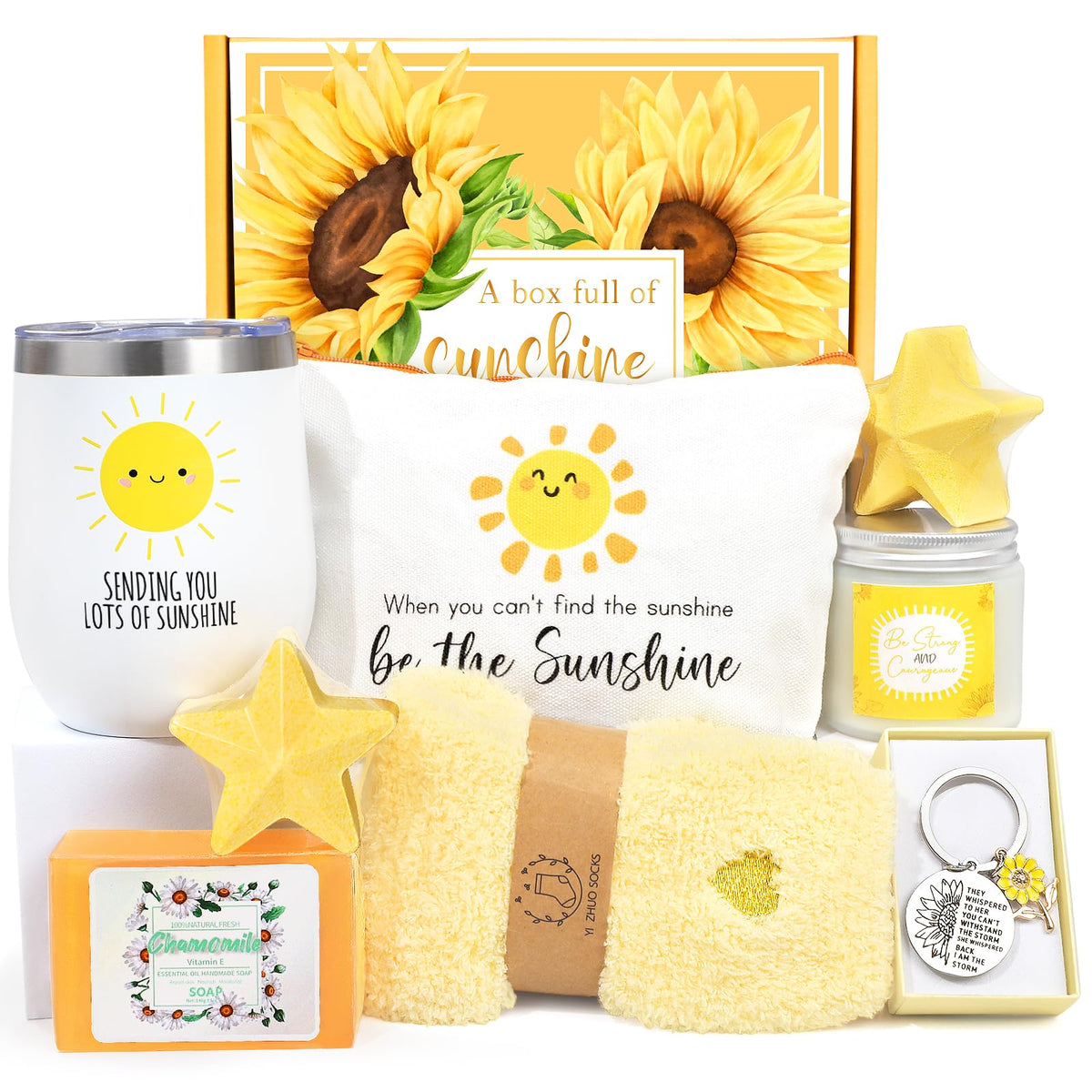 Get Well Soon Gift Baskets for Women, 9pcs Care Package for Women, After Surgery Recovery Gifts for Women, Feel Better Gifts Thi