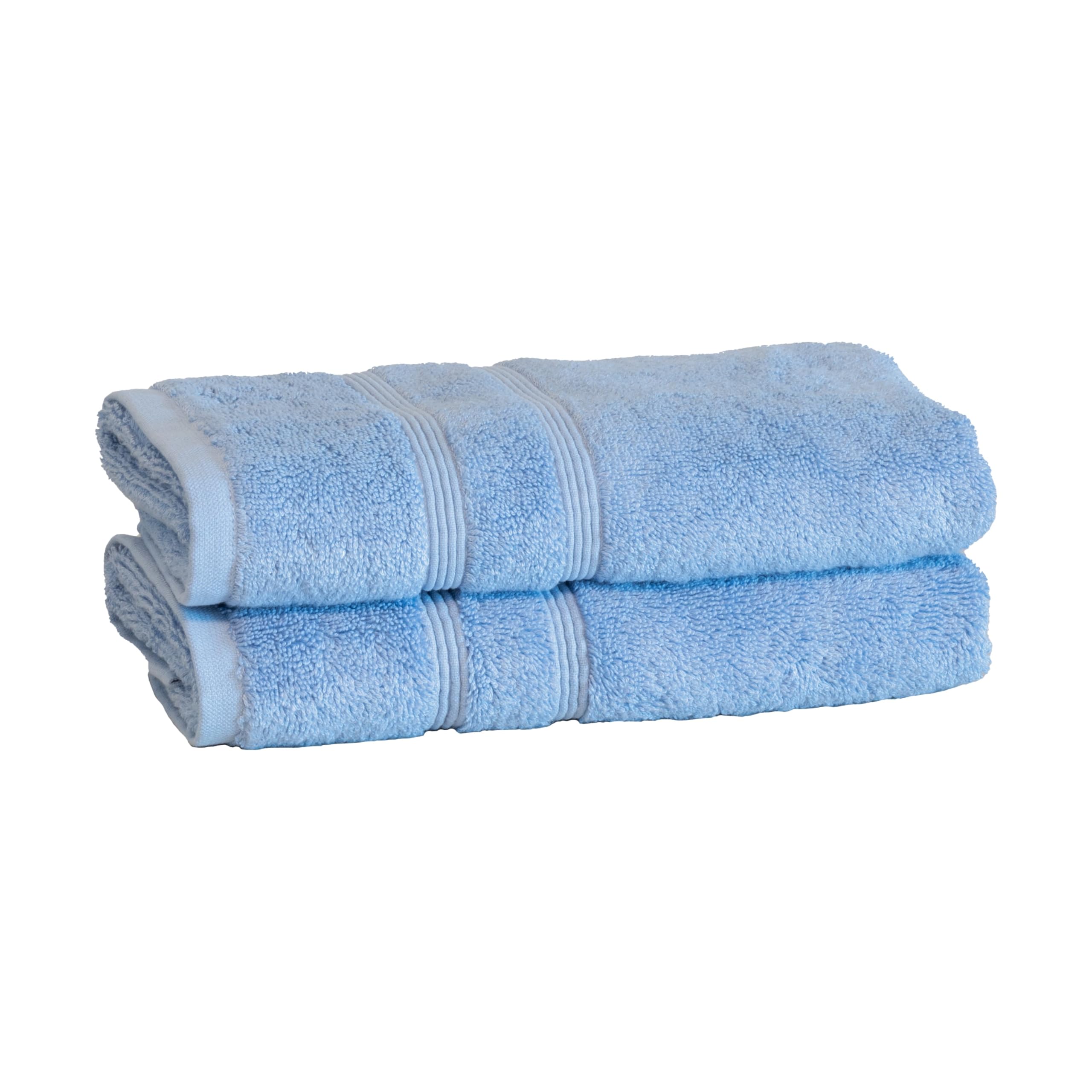 Mosobam 700 GSM Hotel Luxury Hand Towels 16X30  Set of 2  Allure Blue  Turkish Hand Towels  Viscose Made from Bamboo - Turkish Cotton