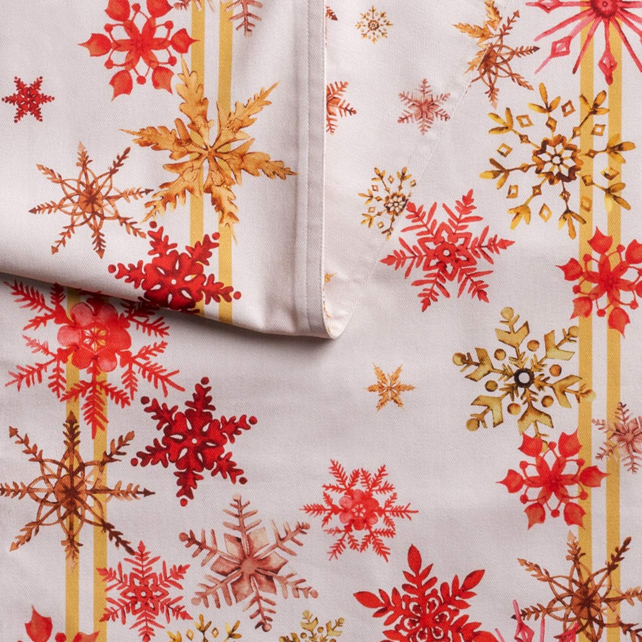Maison D' Hermine Tablerunner 100% Cotton Table Runner Decorative Table Covers, Dining, Home, Wedding, Buffet, Crystal Star (Dou