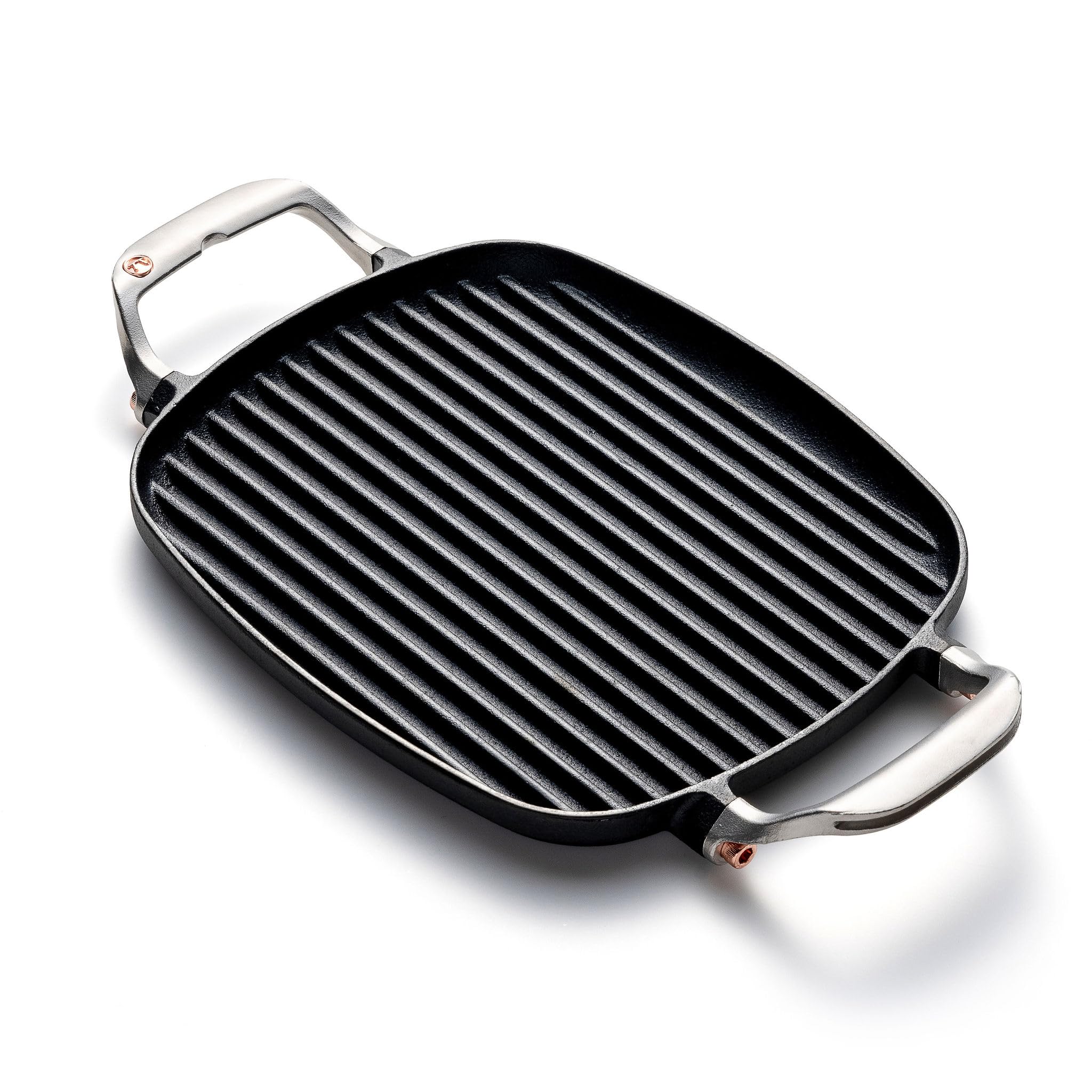 Outset Cast Iron Grill Pan With Ridges 8.5    X 14.25    X 1.5