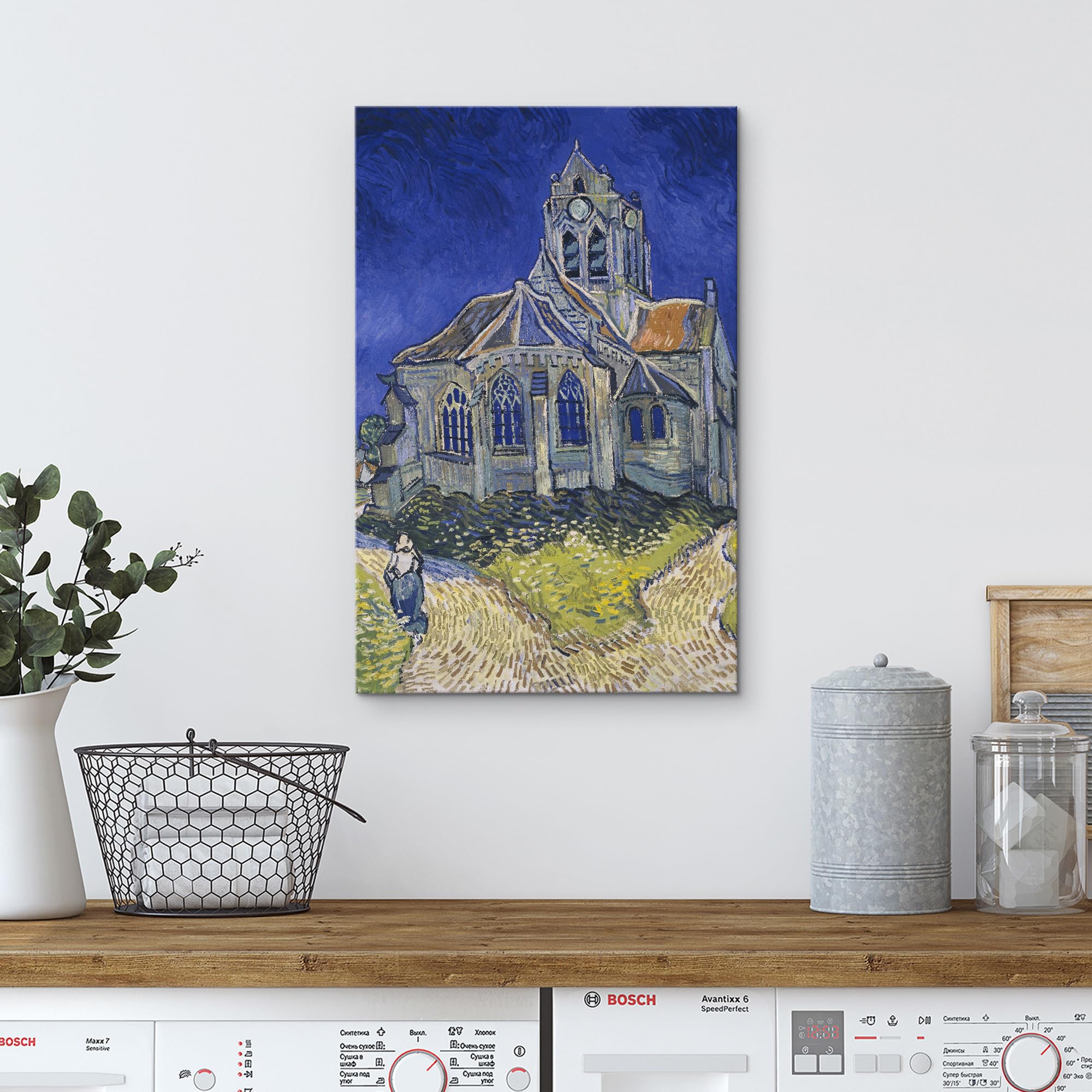 Wall26 Canvas Print Wall Art Valley With Ploughman By Master Artist Vincent Van Gogh Nature Wilderness Illustrations Fine Art Re