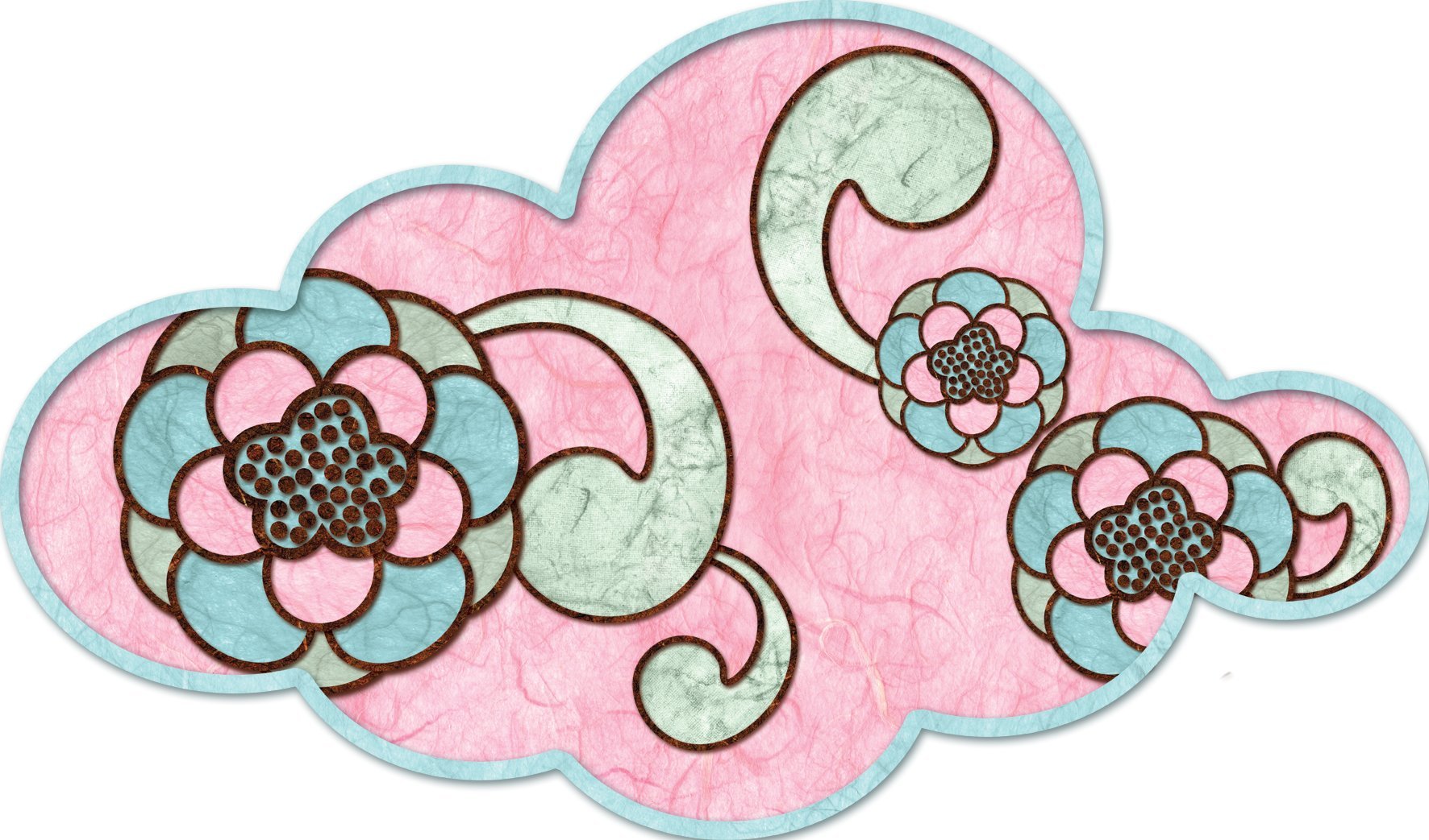 My Wonderful Walls Pink Cloud Wall Stickers For Girls Room Or Baby Nursery