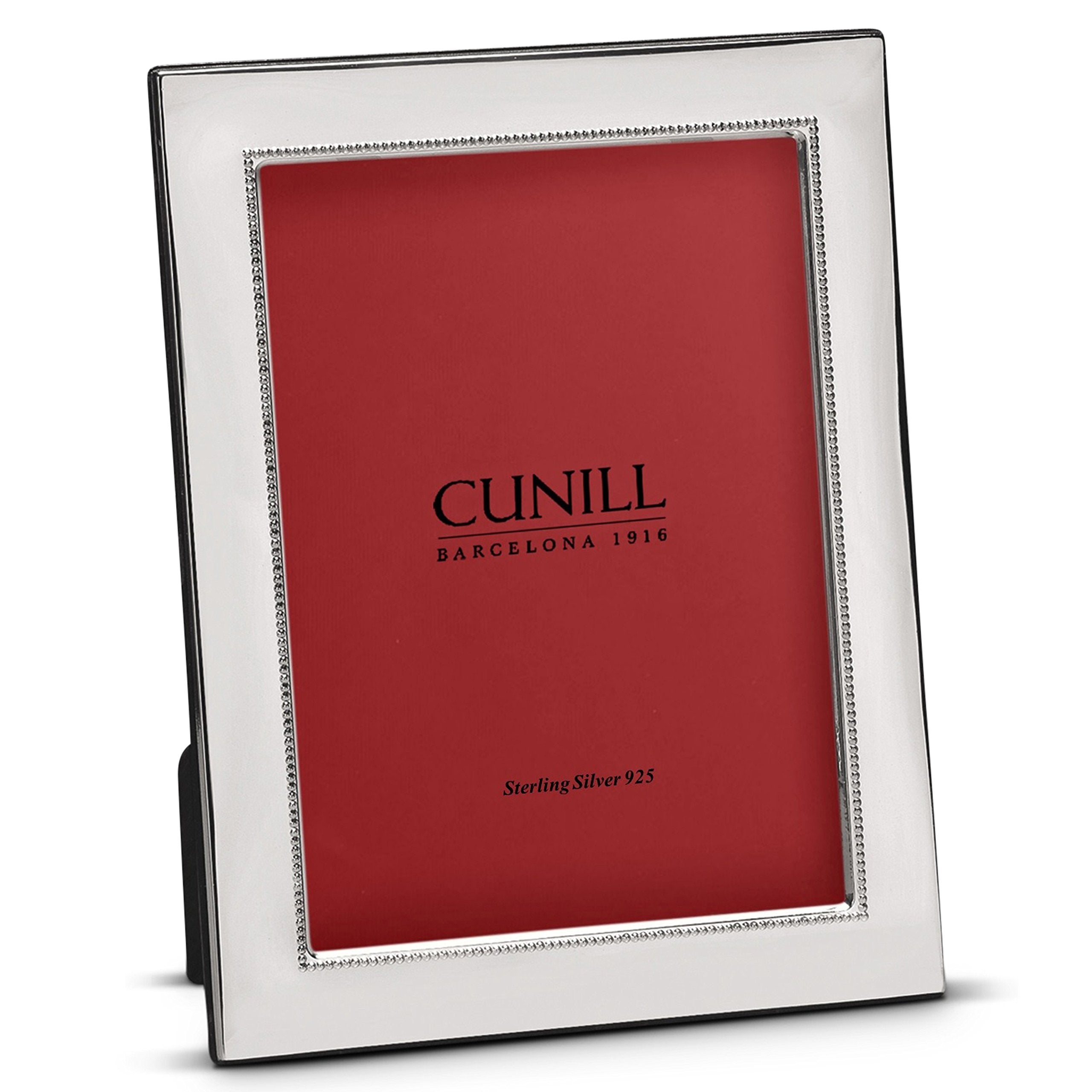 Cunill 9257 .925 Sterling Silver Beaded Wide 5x7 Frame