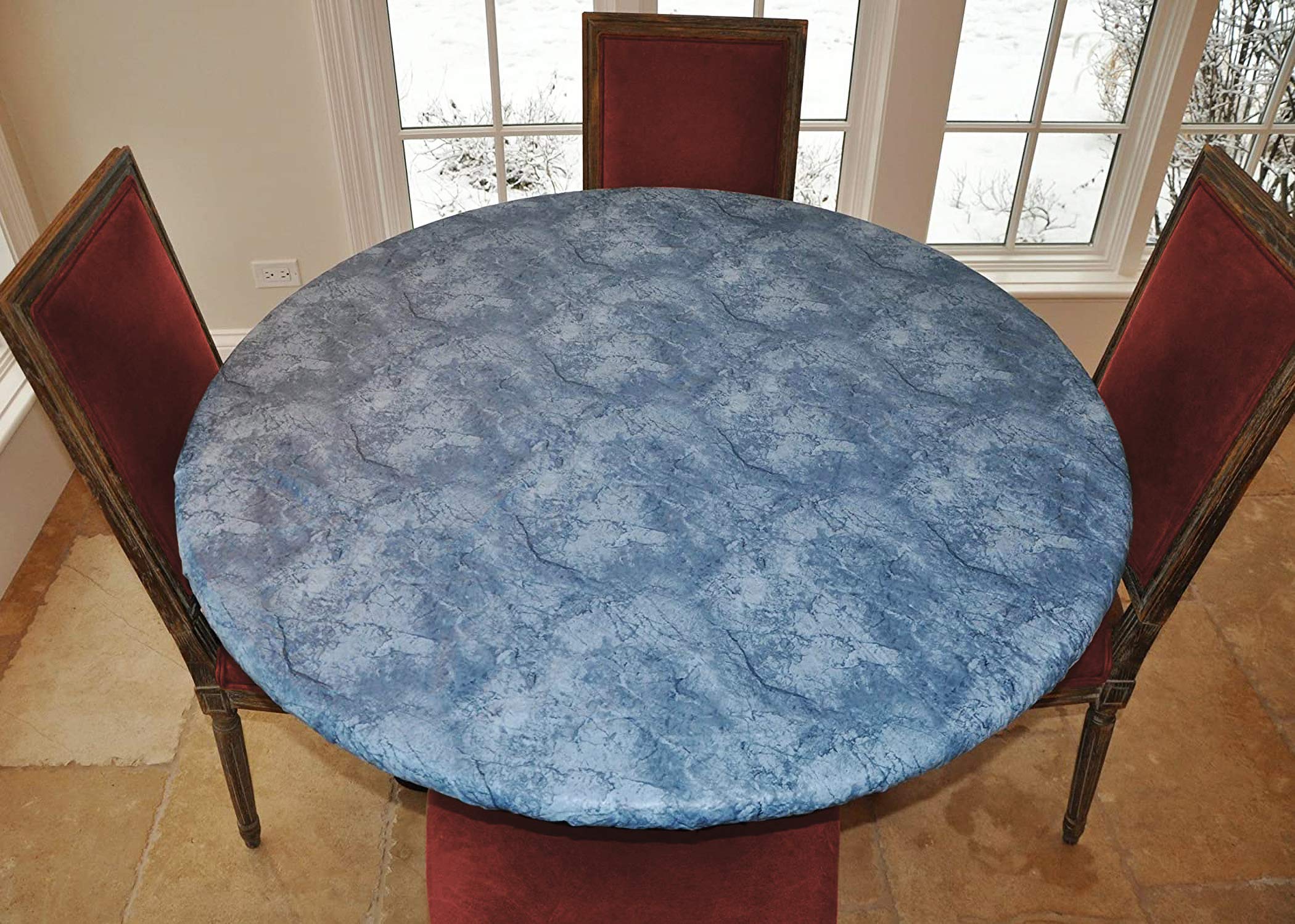 Laminet - Deluxe Cushioned Heavy-Duty Elastic Edged Quilted Table Pad - Small Round - Fits Tables Up To 44'' Diameter - The Ulti