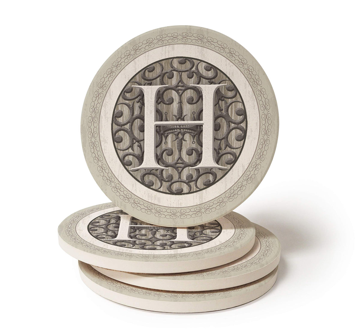 Coasterstone Monogram H Coasters