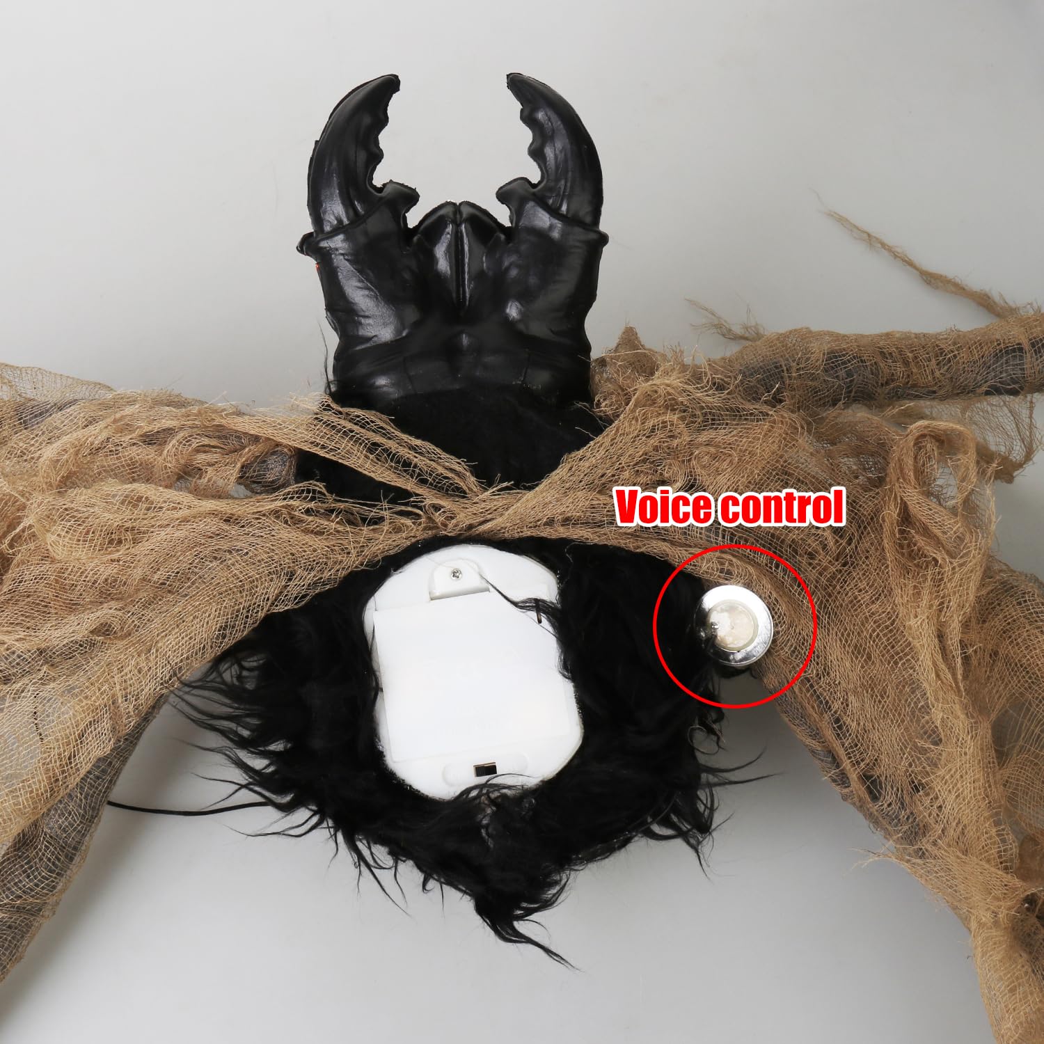 Giant Animatronics Spider Halloween Decorations Clearance Outdoor Indoor,41 Scary Large Hanging Spider Decor Props,with Sound Ac