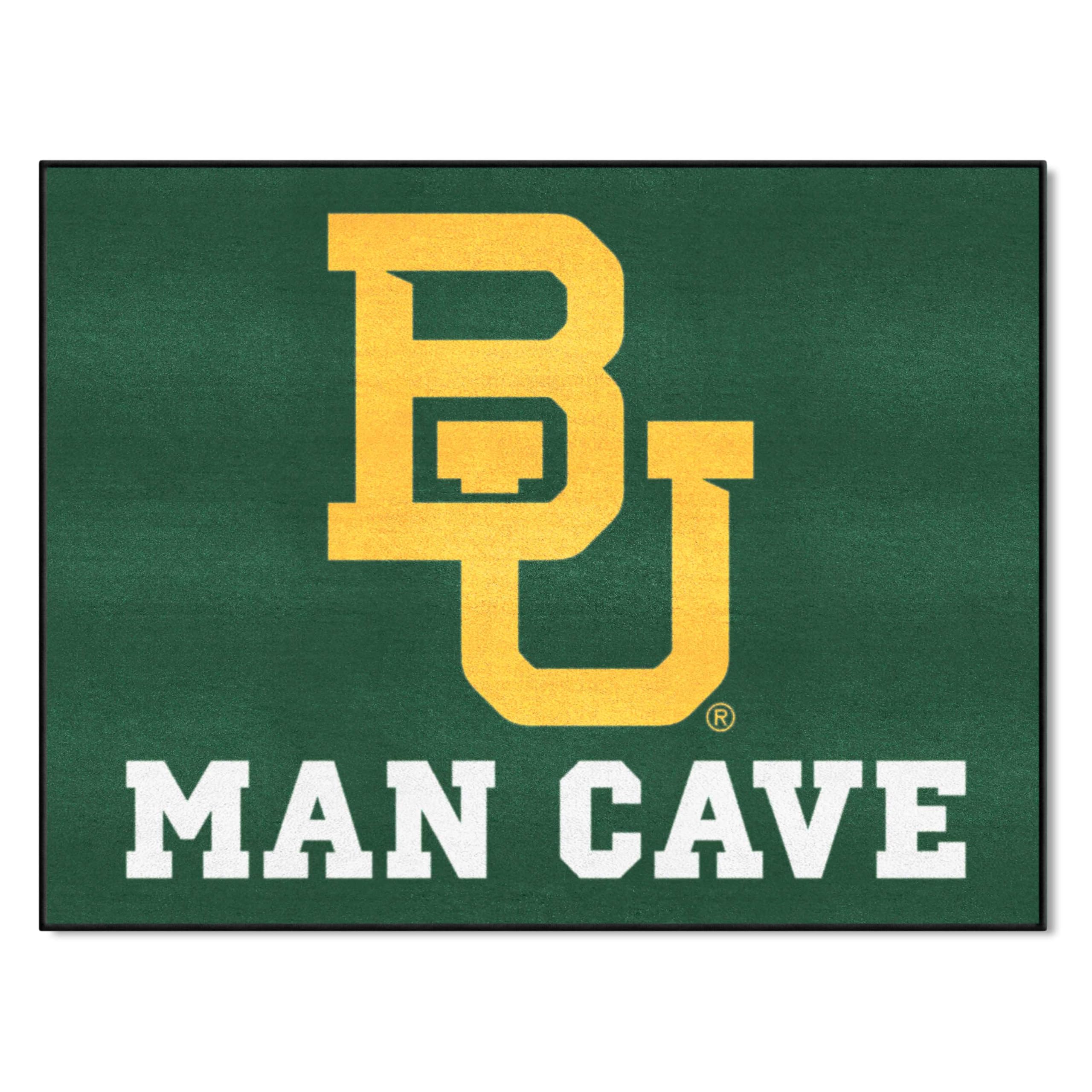 FANMATS 17242 Baylor Bears Man Cave All-Star Rug - 34 in. x 42.5 in.