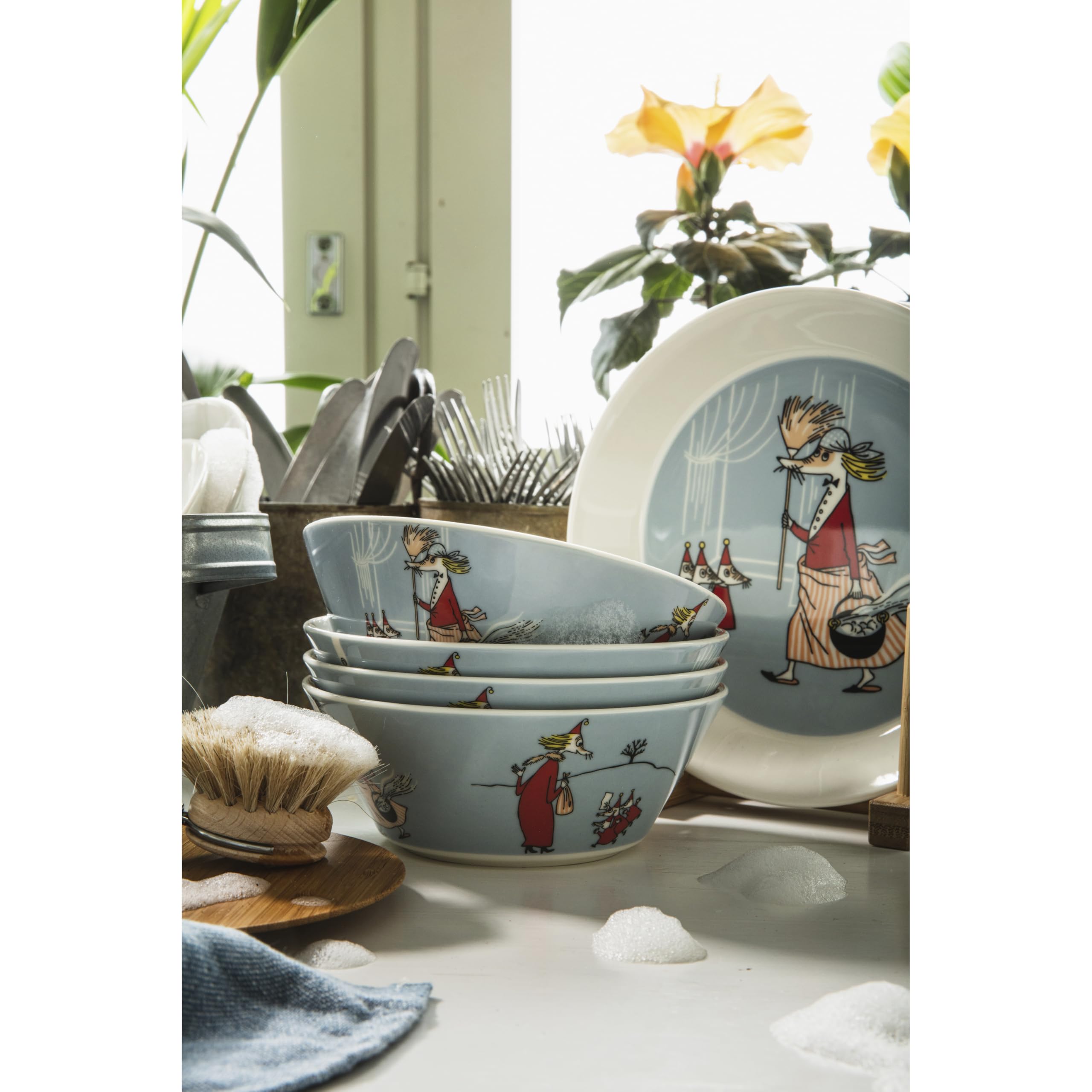 Arabia Moomin Plate 7.48In Fillyjonk, Grey