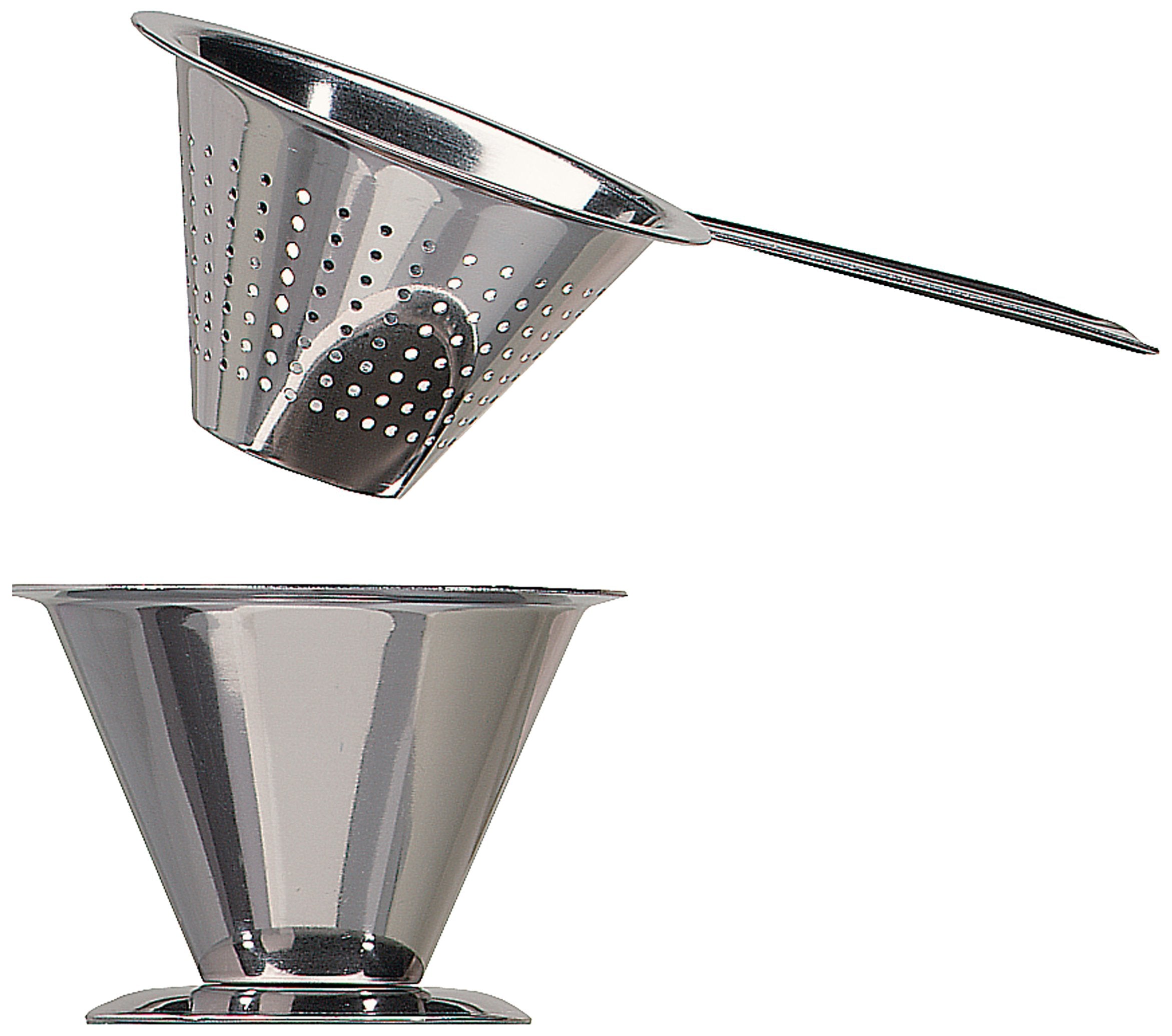 Linden Sweden Traditional Swedish Tea Strainer With Cup - Loose Tea Steeper Made To Fit A Wide Variety Of Teacups And Teapots -