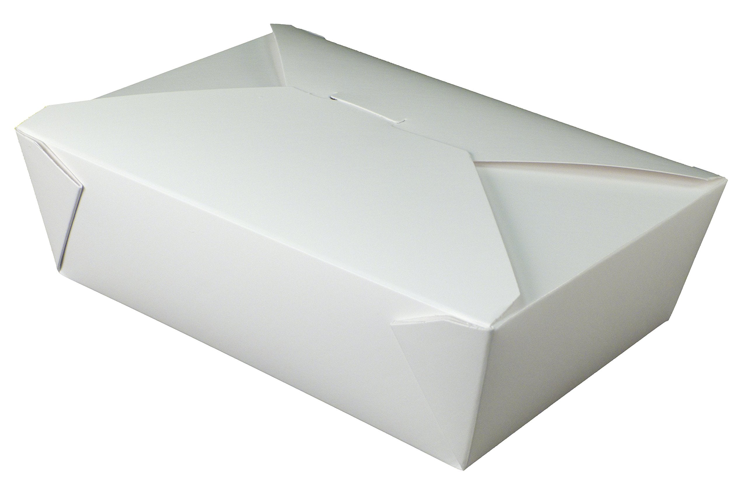 Fold-Pak Bio-Pak 03BPWHITEM Paper Carry-Out/to-Go Container, 7-3/4 Length x 5-1/2 Width x 2-1/2 Height, 66-Fluid Ounce Capacity,