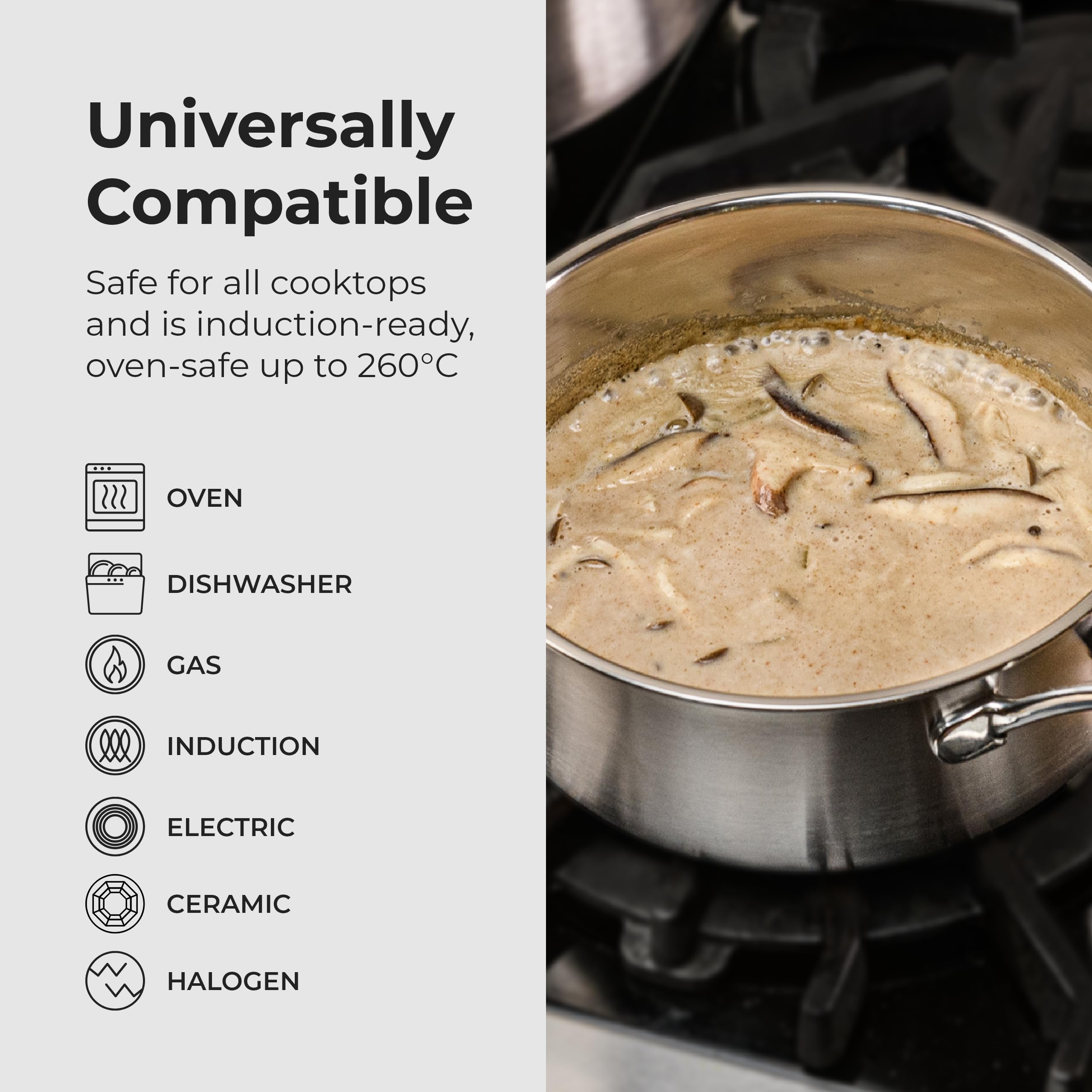 Black Cube Quick Release Cookware, Saucepan With Lid, 8-Inch/2.5 Quart