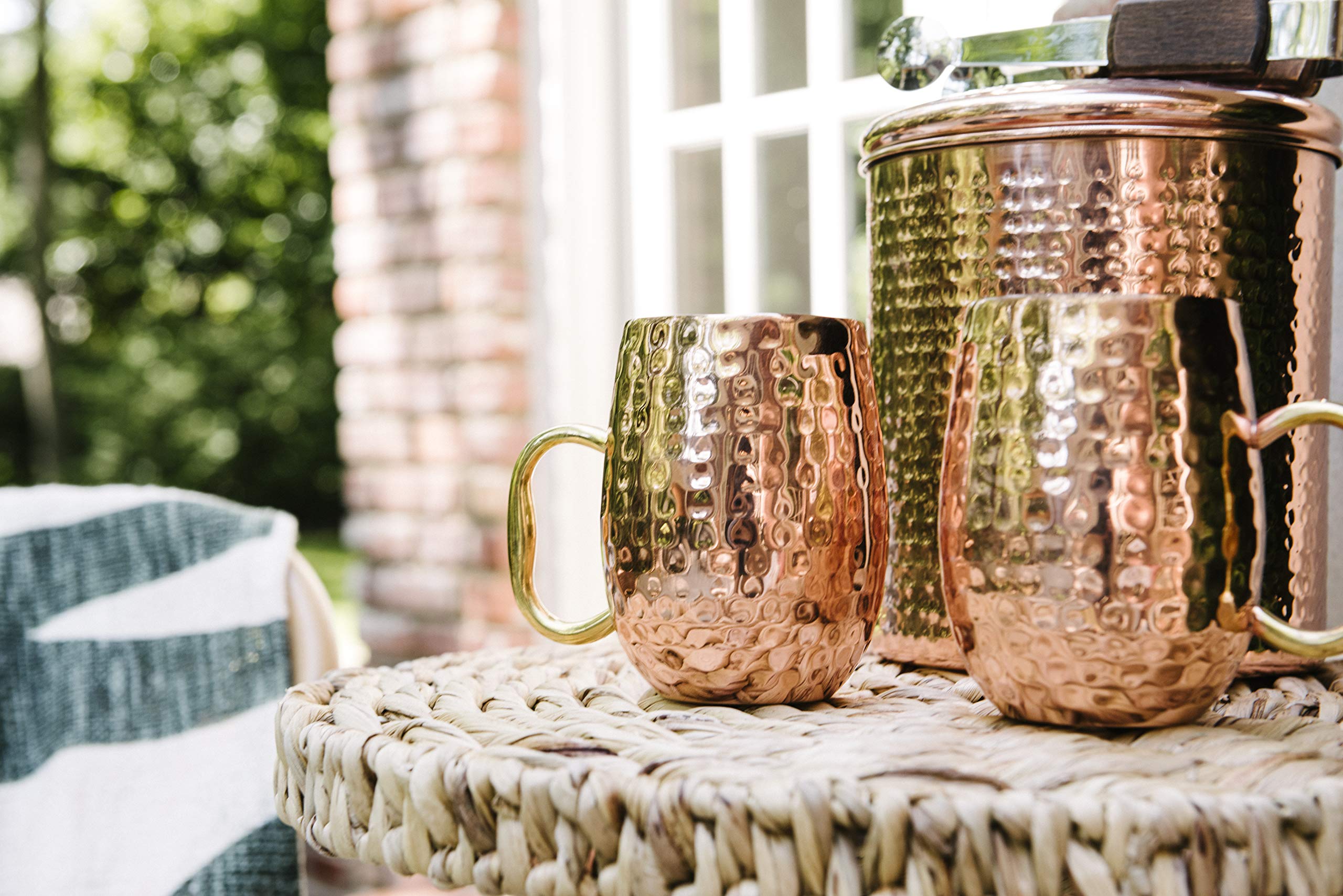 Creative Co-Op Stainless Steel Moscow Mule Mug With Handle