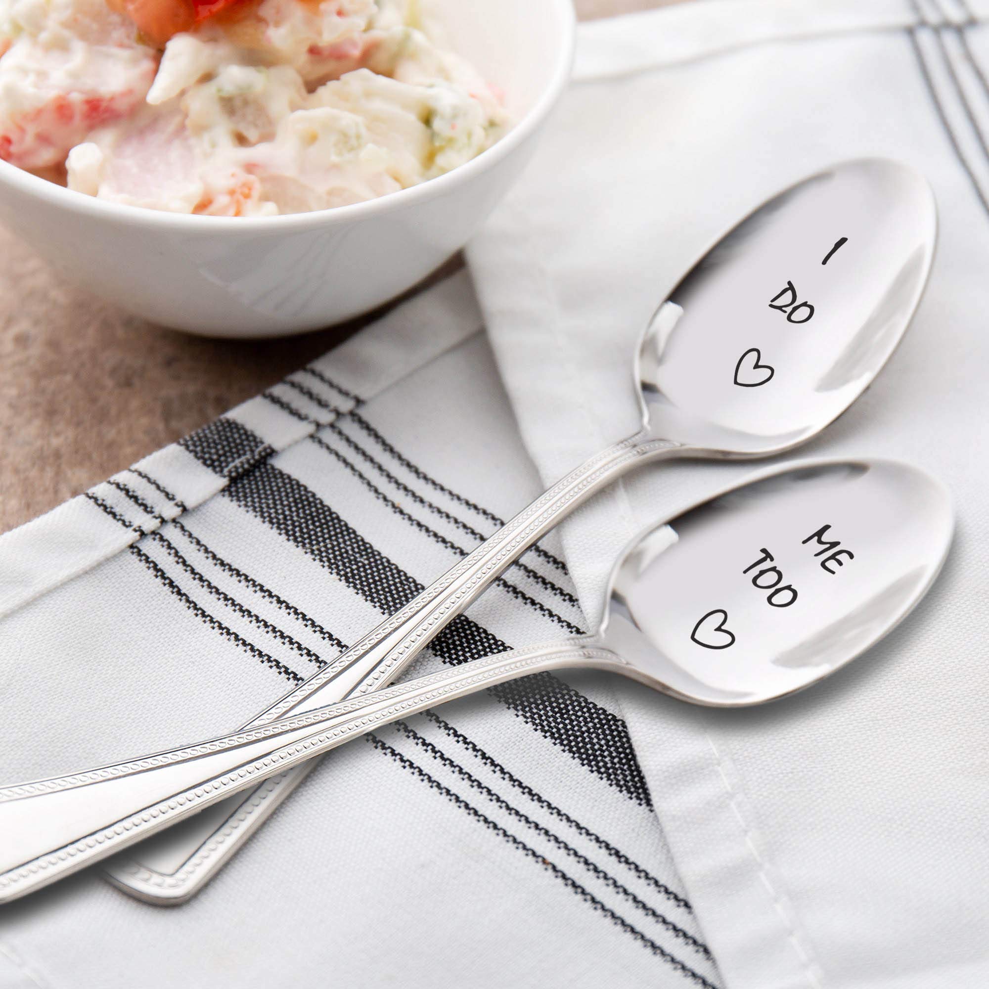 I Do Me Too With Little Heart To Impressing Gift For Husband Gift For Wife Wedding Shower Gift Cute Spoon Gift Engagement Gift P