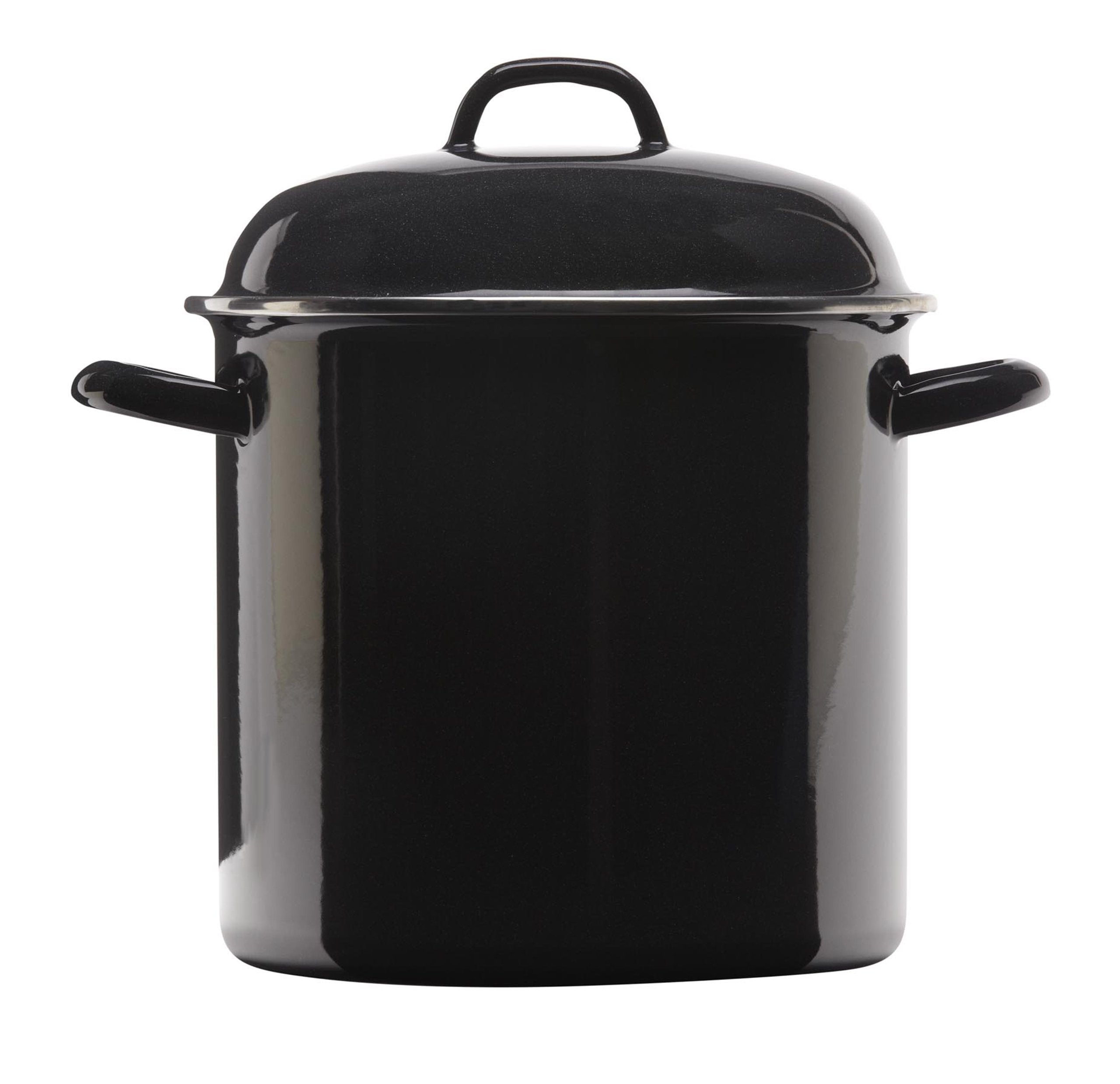 Grande Epicure 52722 Heavy Gauge Stock Pot, 12Quart, Black