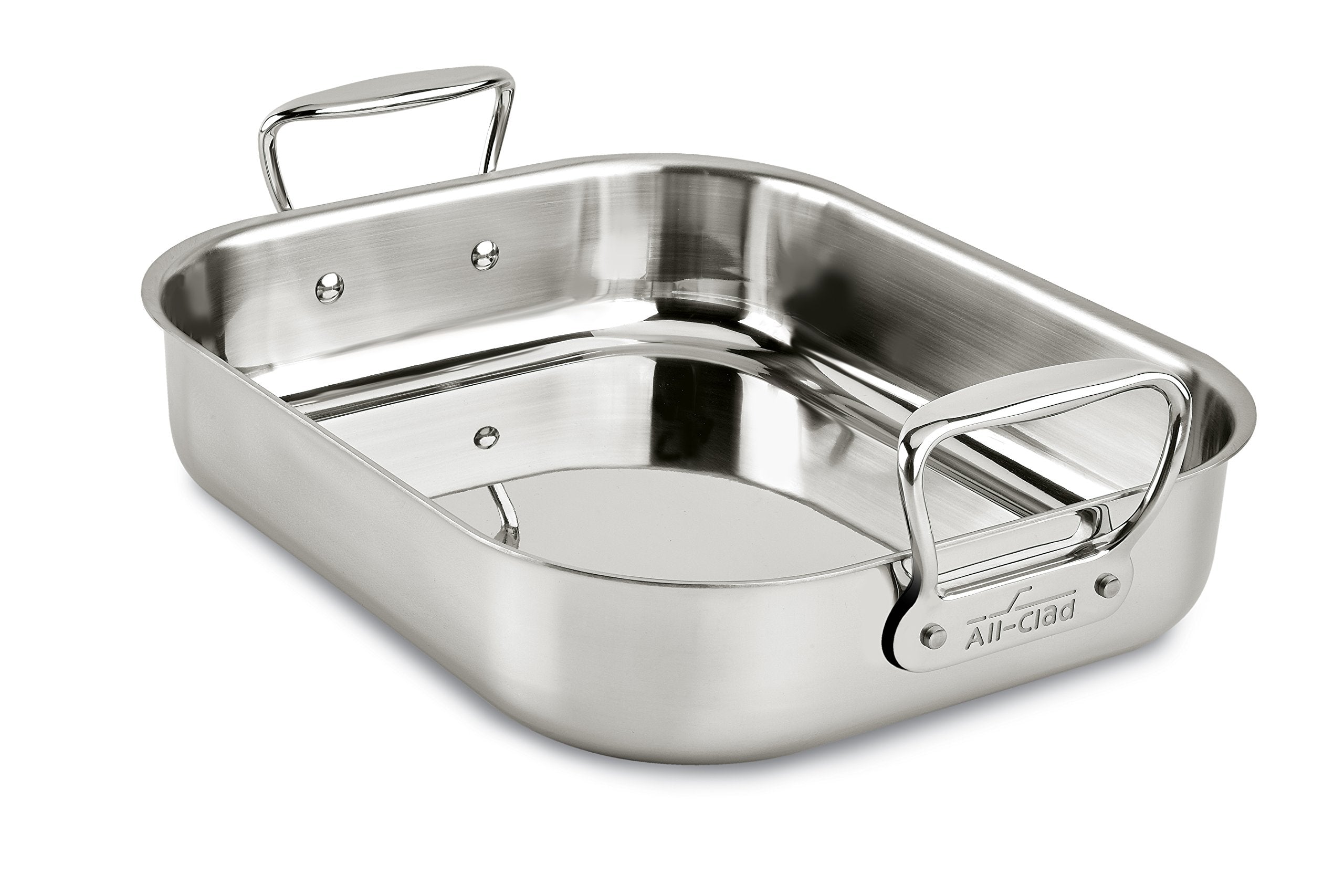 All-Clad Specialty Stainless Steel Roaster With Nonstick Rack 11X14 Inch Oven Broiler Safe 500F Roaster Pan, Pots And Pans, Cook