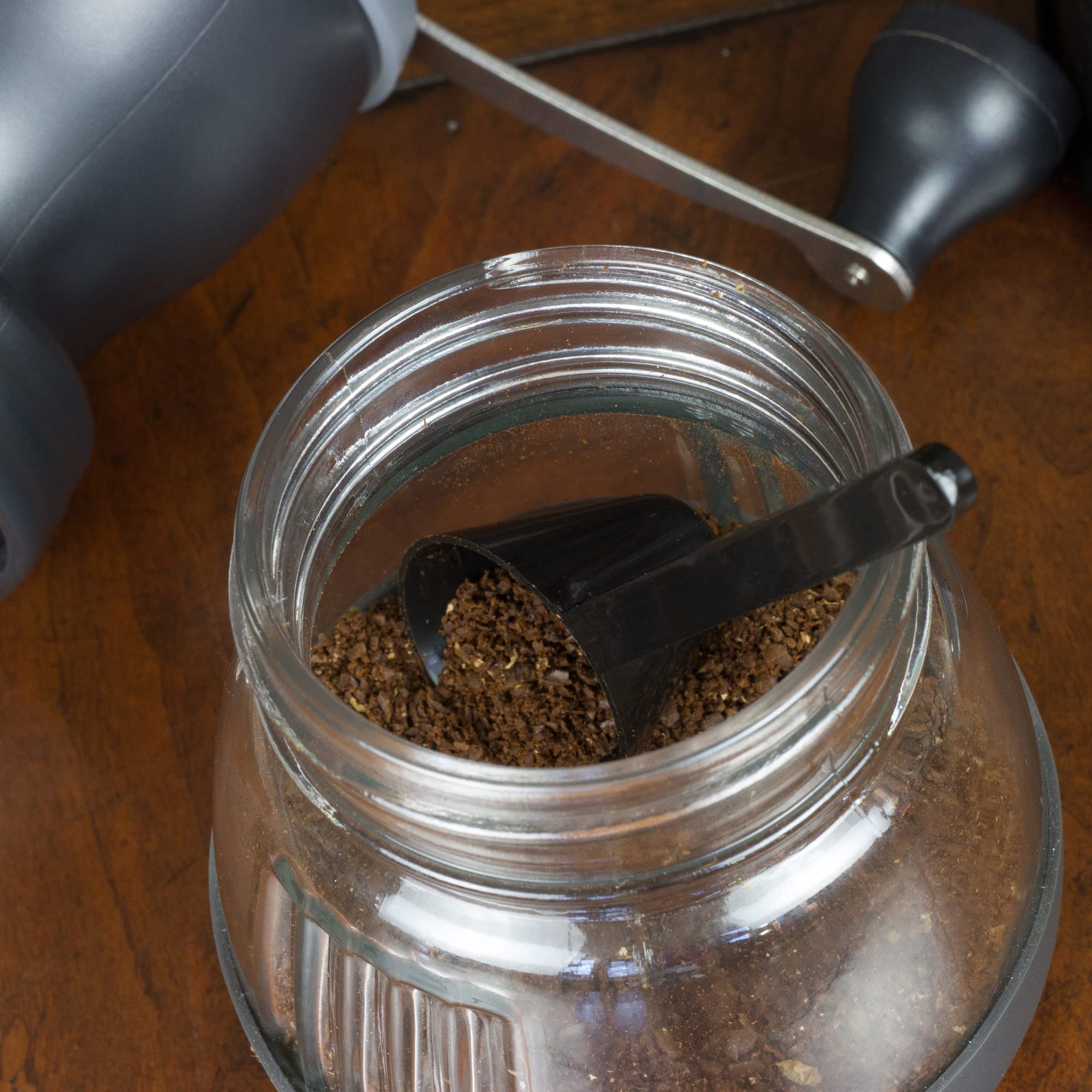 Chef Craft Coffee Scoop Set, 1 Ounce, 2 Pieces, Black - Classic Plastic Kitchen Utensils, Model 21702