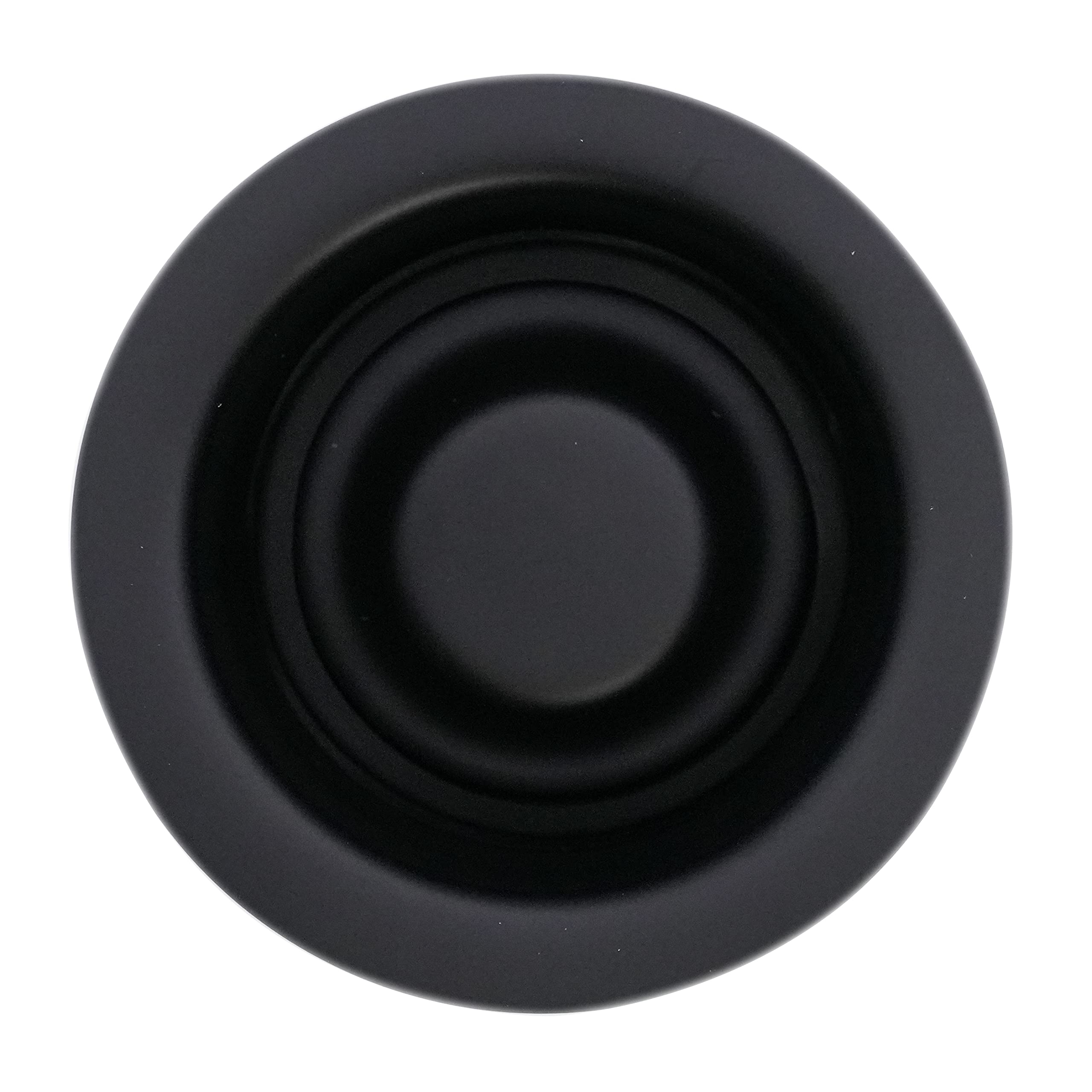 Westbrass D2165-62 Post Style Large Kitchen Basket Strainer with Waste Disposal Flange and Stopper  Matte Black