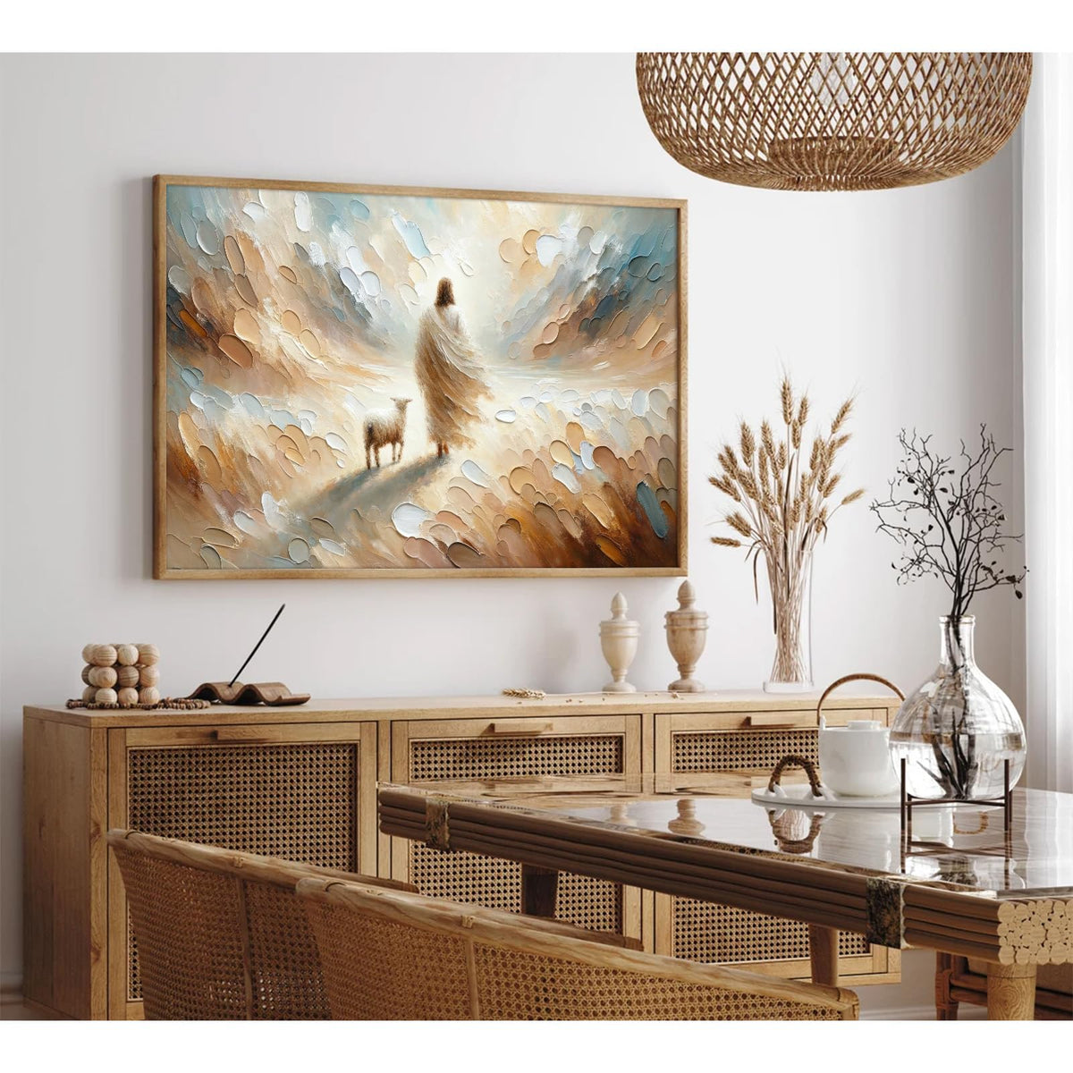 Jesus Lamb Wall Art Painting Set Of One Christian Scripture Wall Decor Pictures The Lost Sheep Poster Bible Verse Canvas Wall Ar
