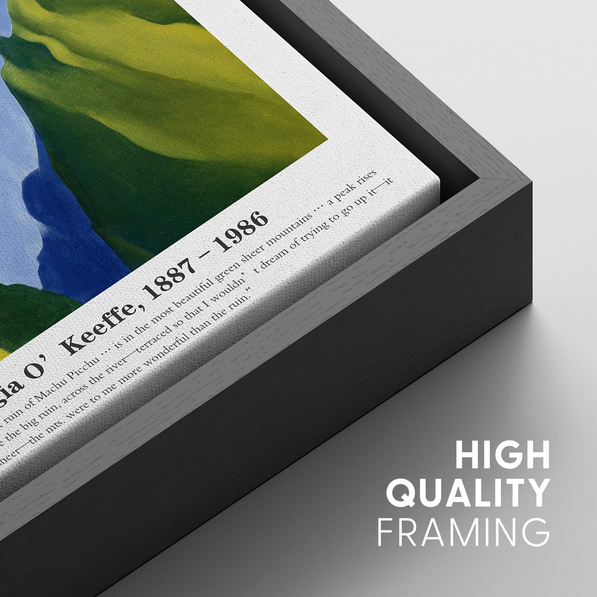 Idea4Wall Framed Canvas Print Wall Art Morning Light Master Artist Georgia O'Keeffe Nature Wilderness Oil Painting Impressionism