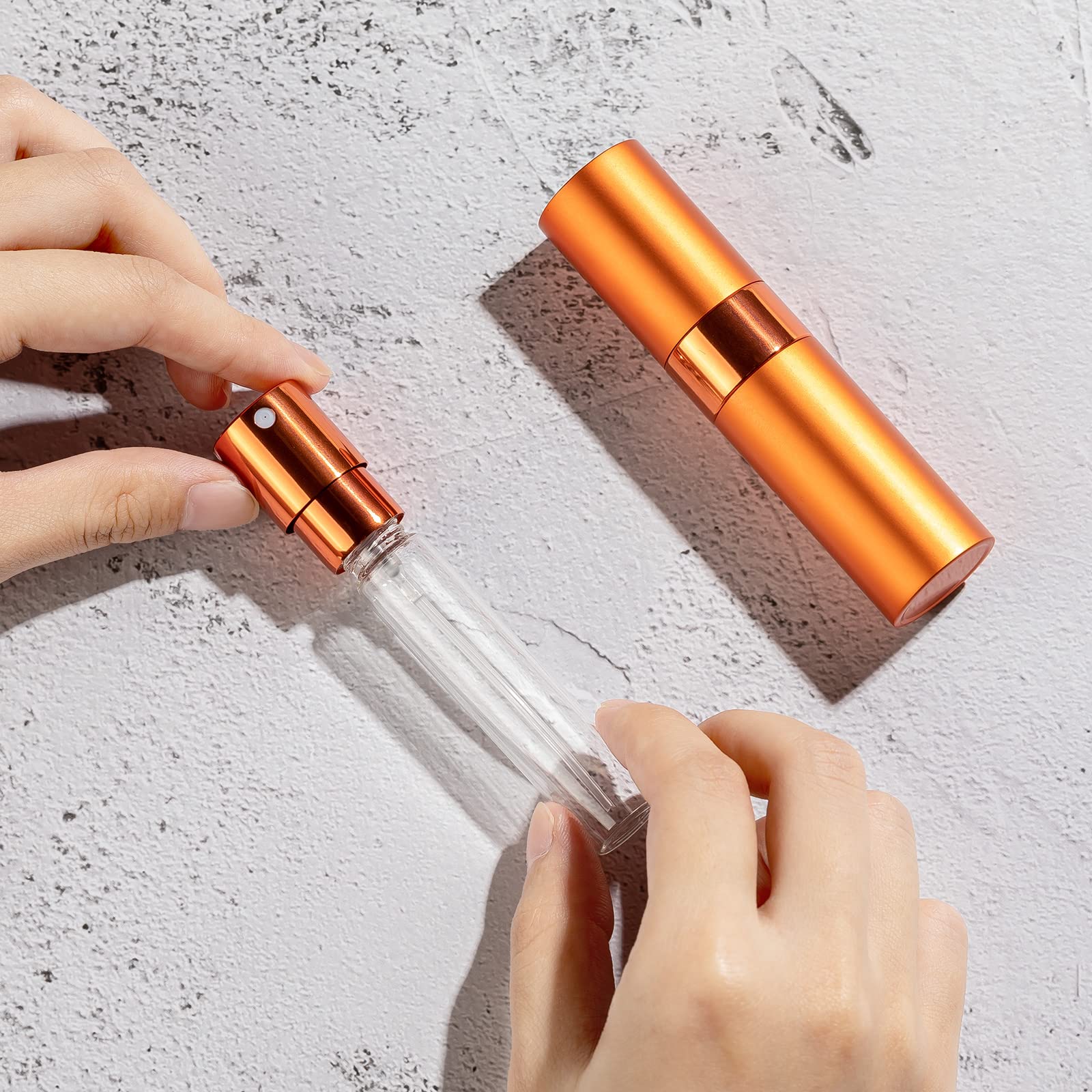 Lisapack Atomizer Perfume 8Ml Spray Bottle For Travel (9Pcs), Empty Refillable Cologne Dispenser, Portable Sprayer For Men And W