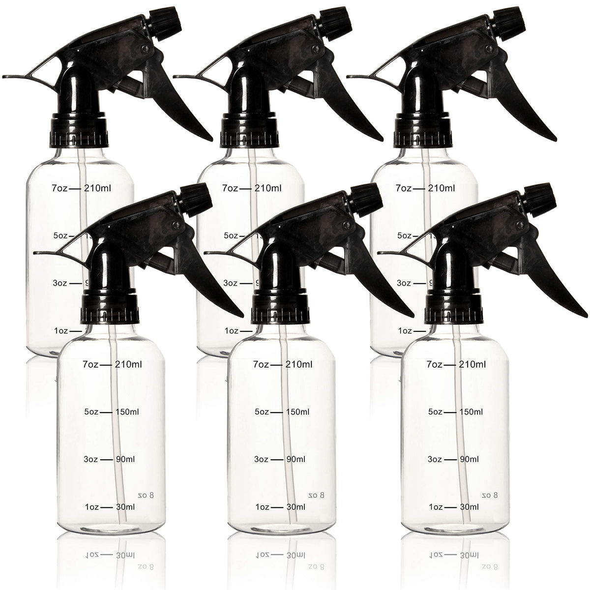 Youngever 6 Pack Empty Plastic Spray Bottles, Spray Bottles For Hair And Cleaning Solutions (8Oz)