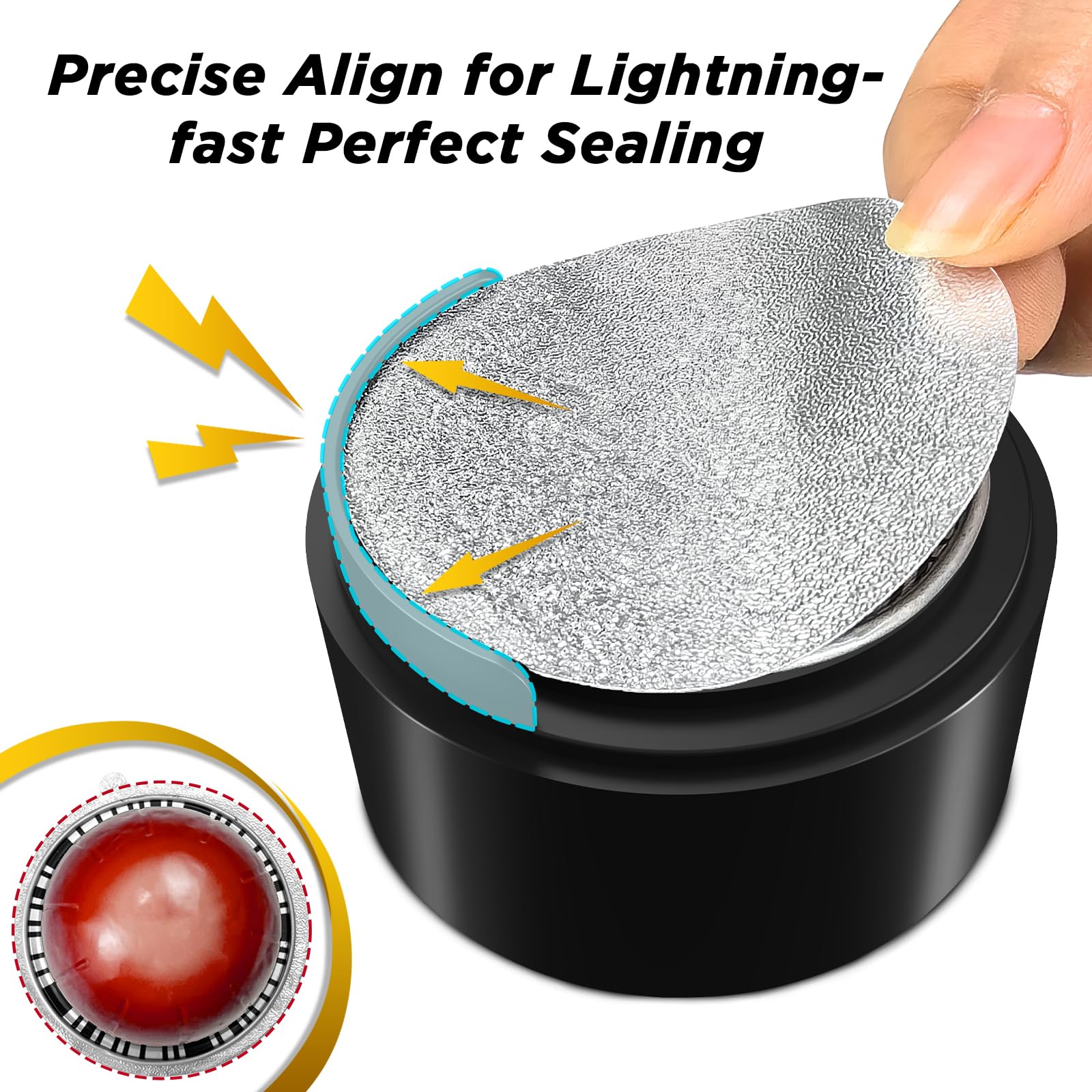 Capmesso Reusable Vertuoline Pod Refill Kit, 2024 Newest Design For Faster Seal Reusable Vertuoline Pods With Fill & Press Brush