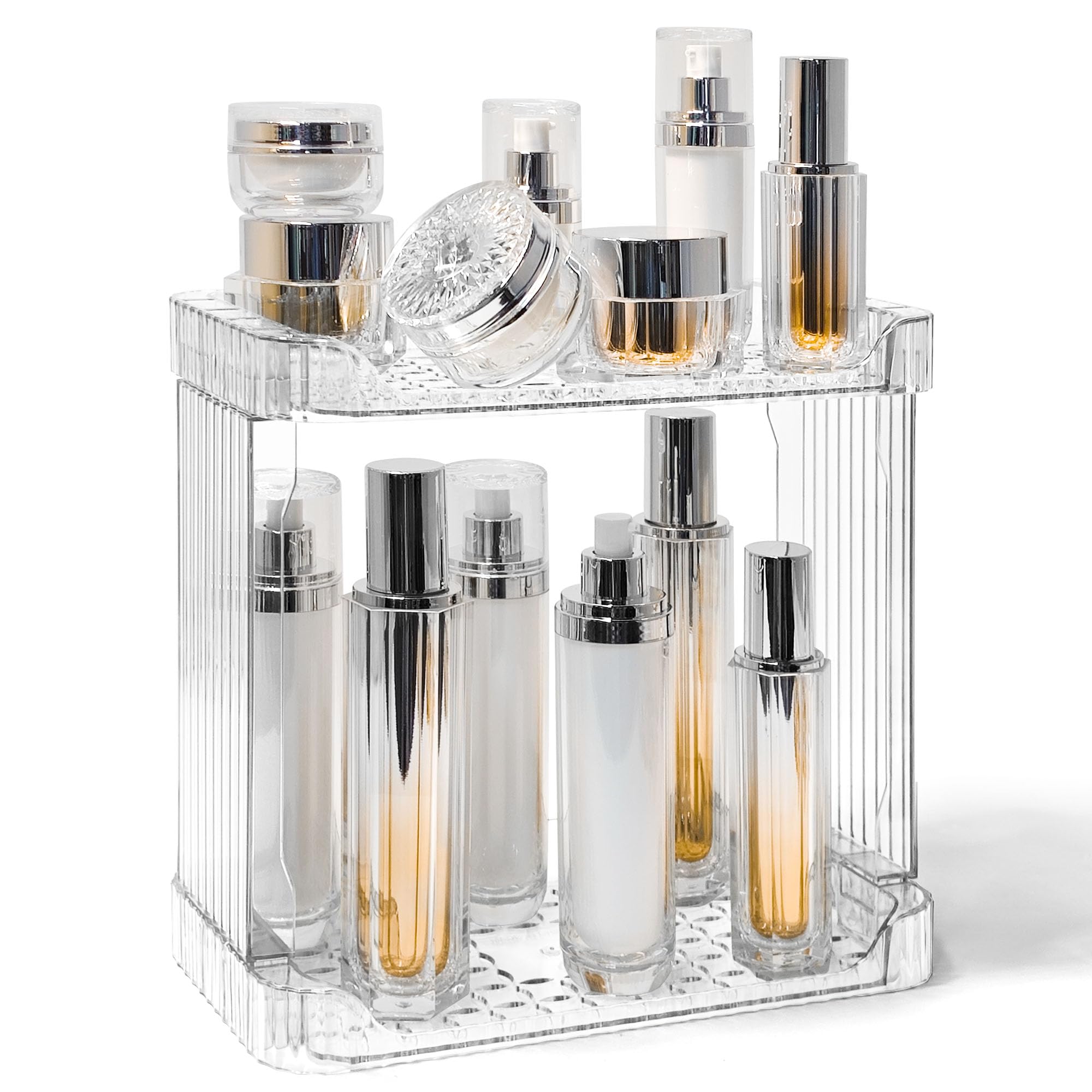 TENDER EPOCH Bathroom Counter Organizer Cosmetics Skincare Organizers Skincare Makeup Organizer Countertop Holder for Perfume-2 