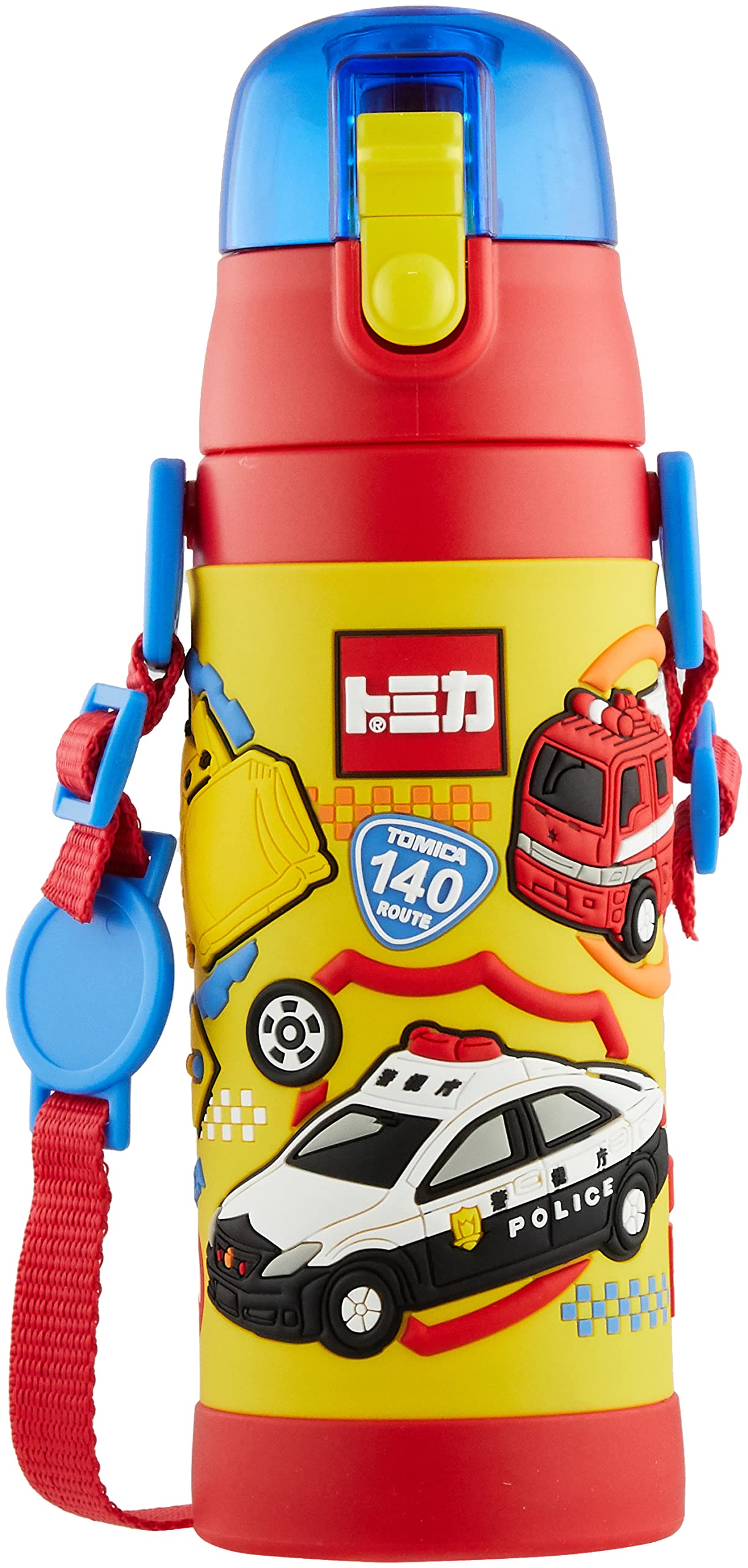 Skater Sdpv5-A Children'S Stainless Steel Water Bottle, Direct Drinking, 16.2 Fl Oz (480 Ml), Lightweight Type, For Boys, Cold I