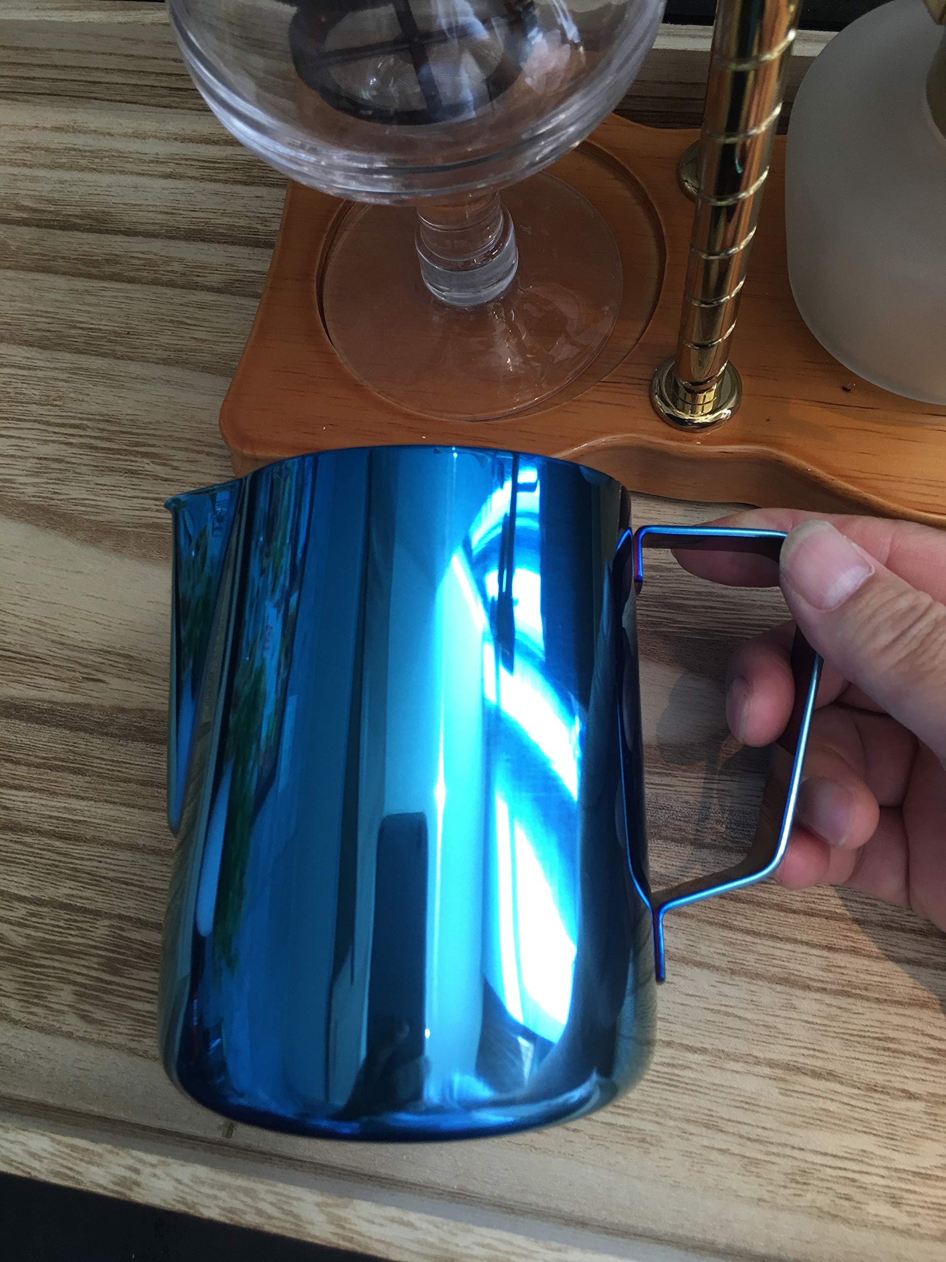 Joytata Milk Frothing Pitcher 20Oz Stainless Steel Pitcher Perfect For Latte Art,Espresso Maker,Cappuccino Maker-18/8 Stainless