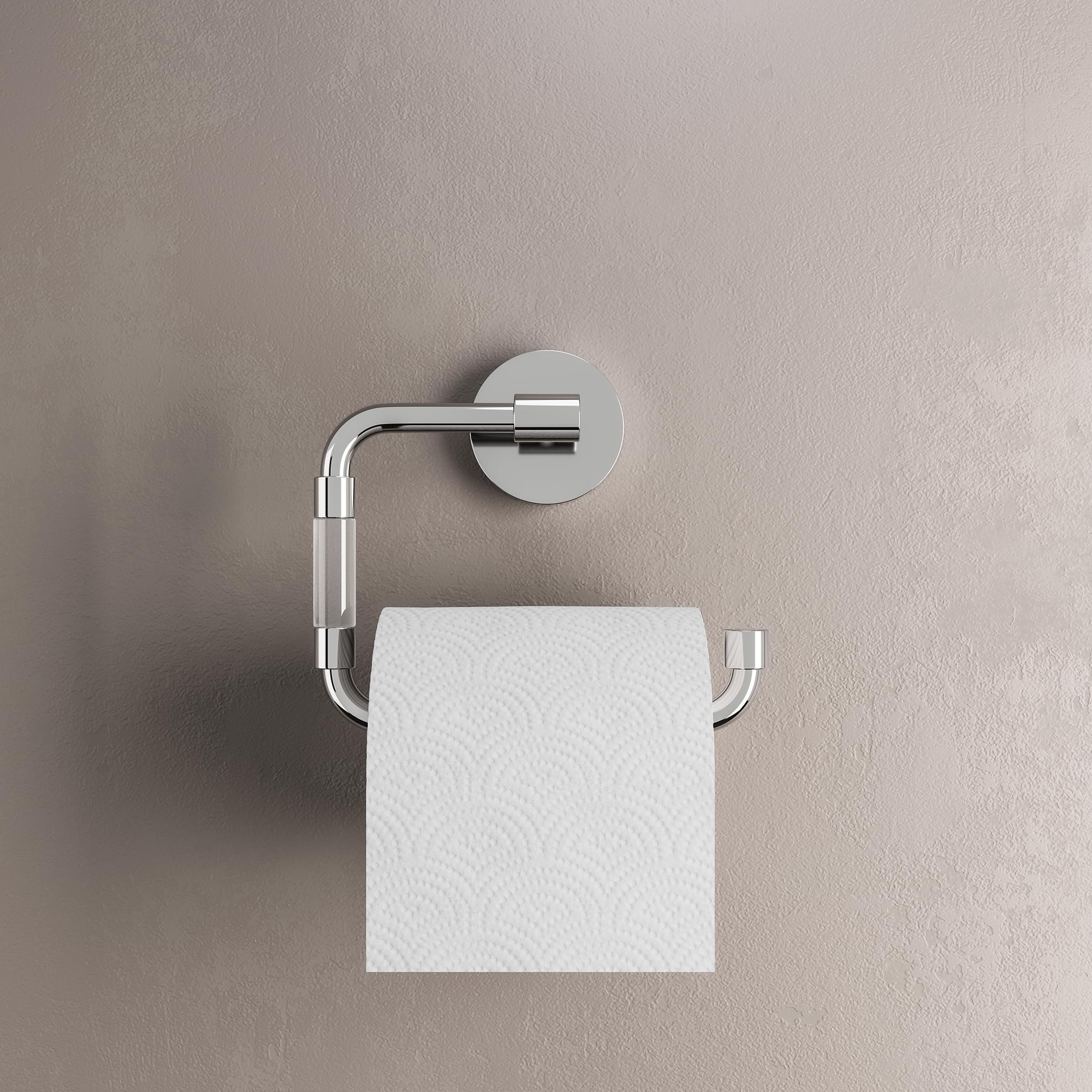 Swiss Madison Verre Acrylic Toilet Paper Holder In Chrome