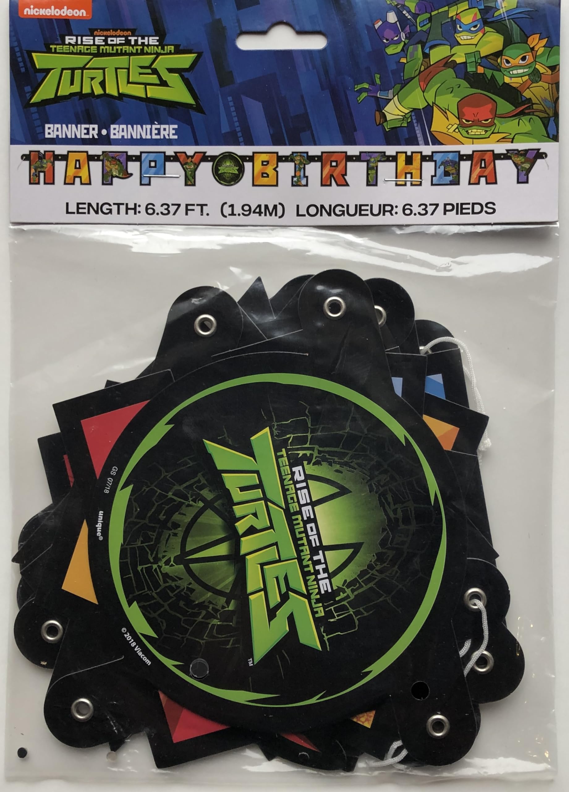 Teenage Mutant Ninja Turtles Tmnt Birthday Party Supplies Decoration Bundle Includes 1 Table Cover, Happy Birthday Banner Decora