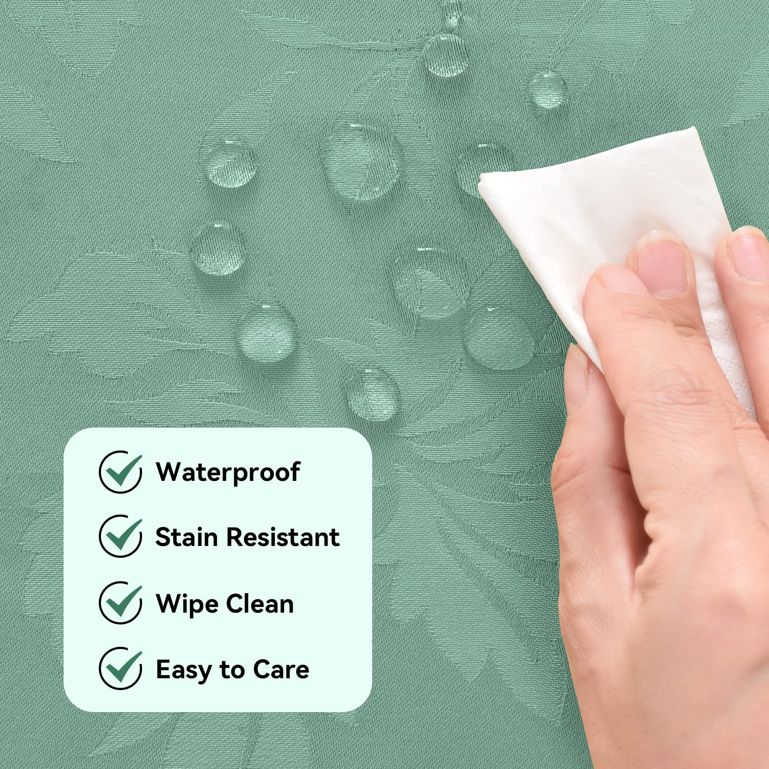 Rectangle Tablecloth - Waterproof And Wrinkle Resistant Washable Table Cloths Polyester Fabric Table Cover For Kitchen Dining,Pa