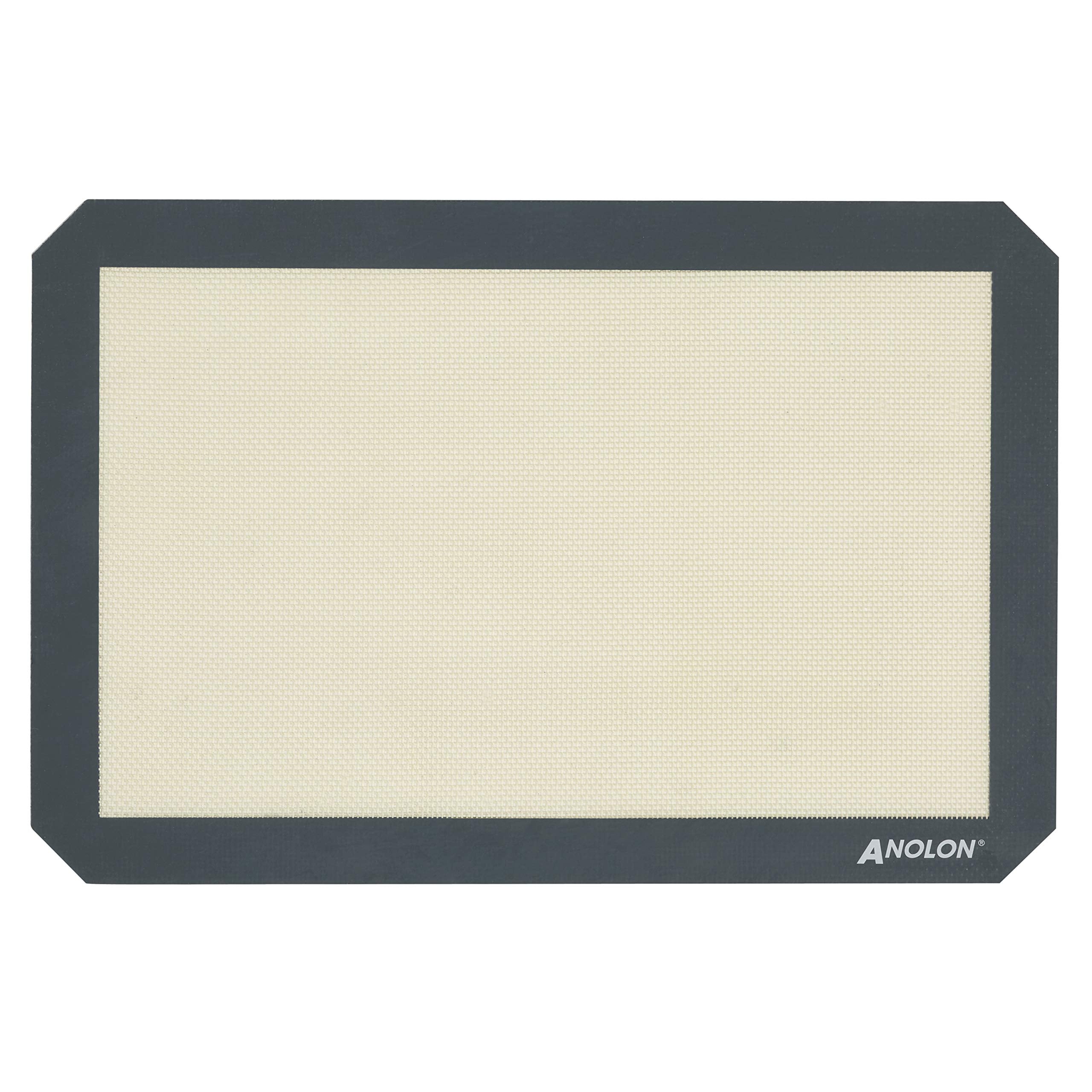 Anolon Advanced Bakeware Silicone Baking Mat Set, 2-Piece, Clear With Gray Border