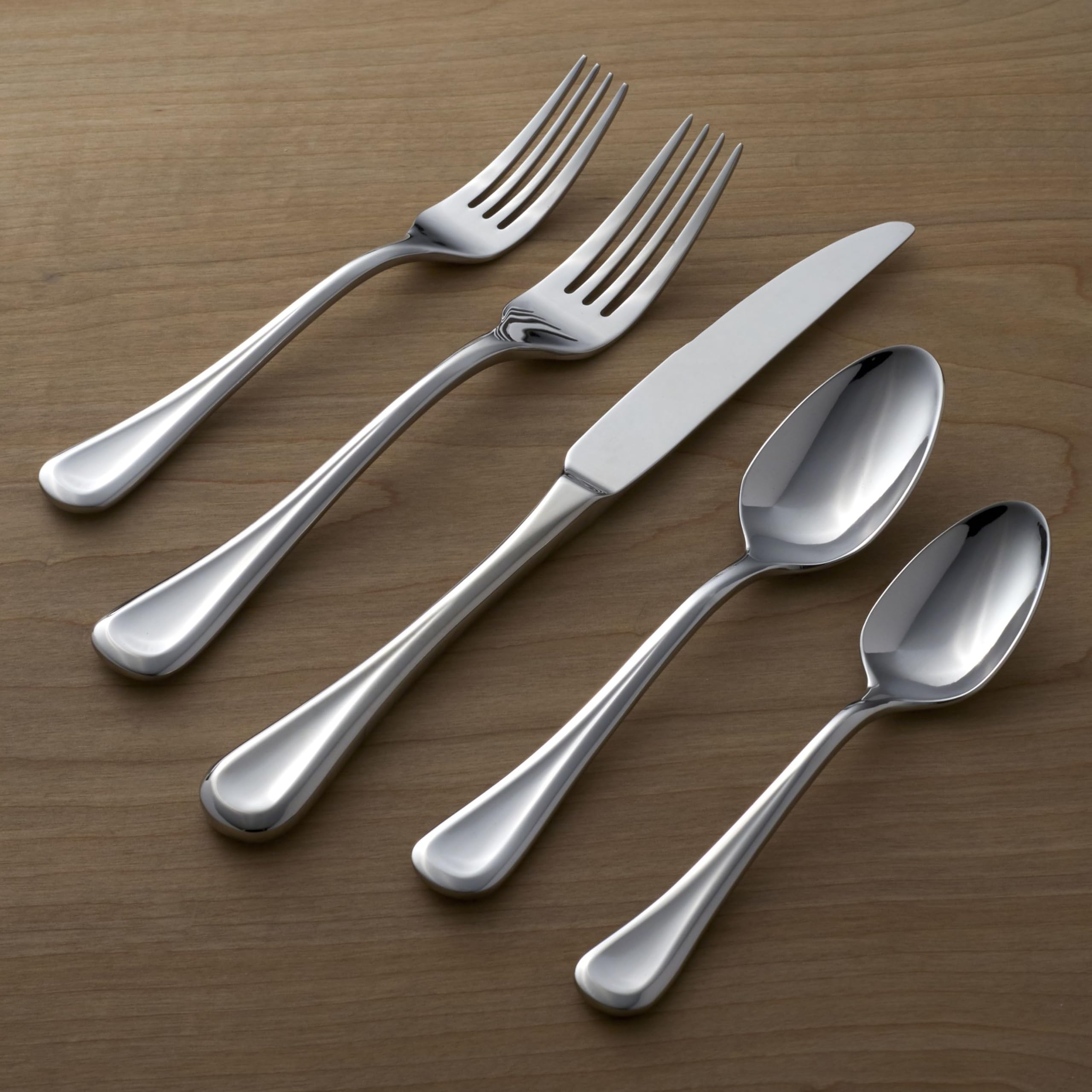 Oneida Virage 20 Piece Everyday Flatware Set, Service For 4, 18/0 Stainless Steel, Silverware Set