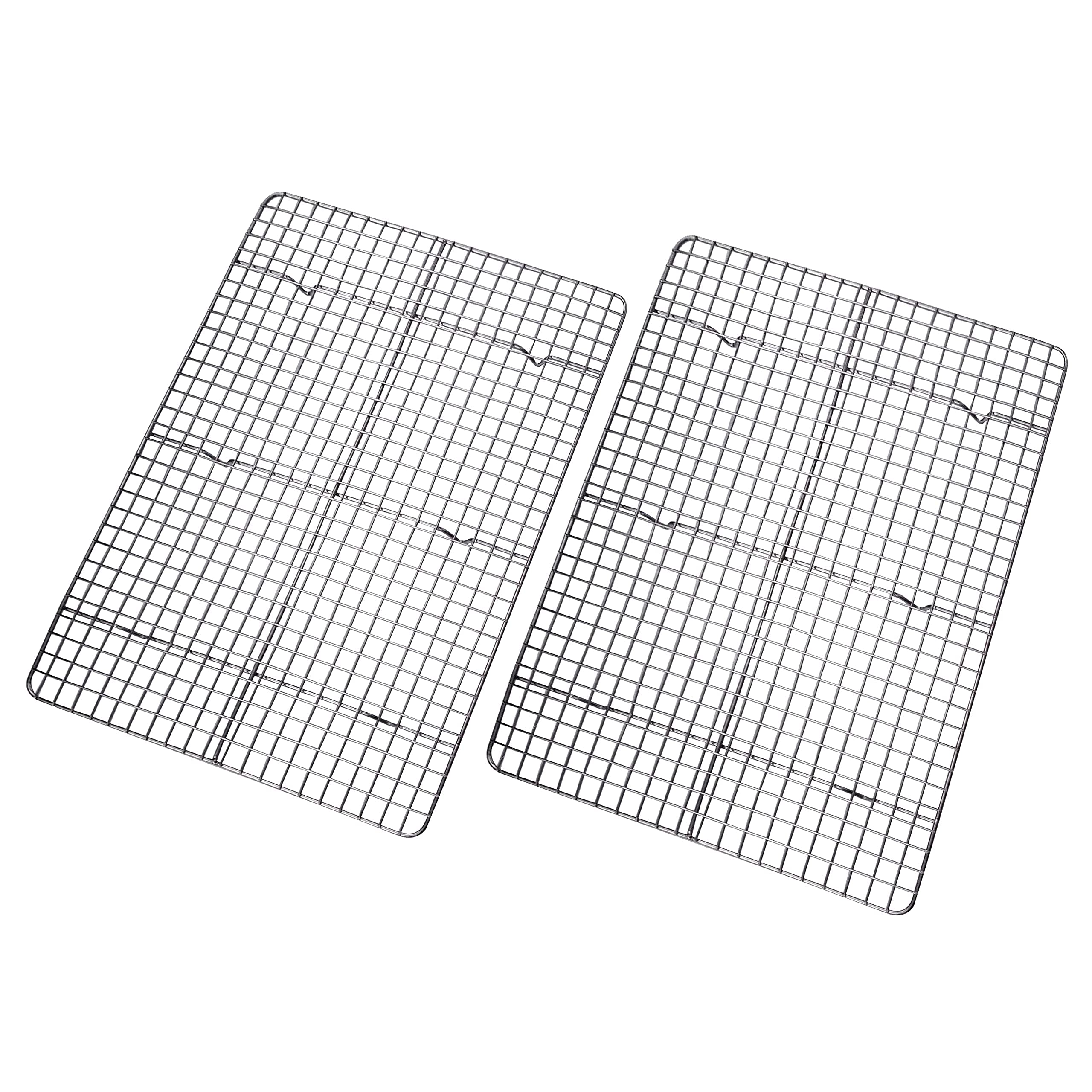 Checkered Chef Cooling Rack - Set Of 2 Stainless Steel, Oven Safe Grid Wire Cookie Cooling Racks For Baking & Cooking - 11 '' X