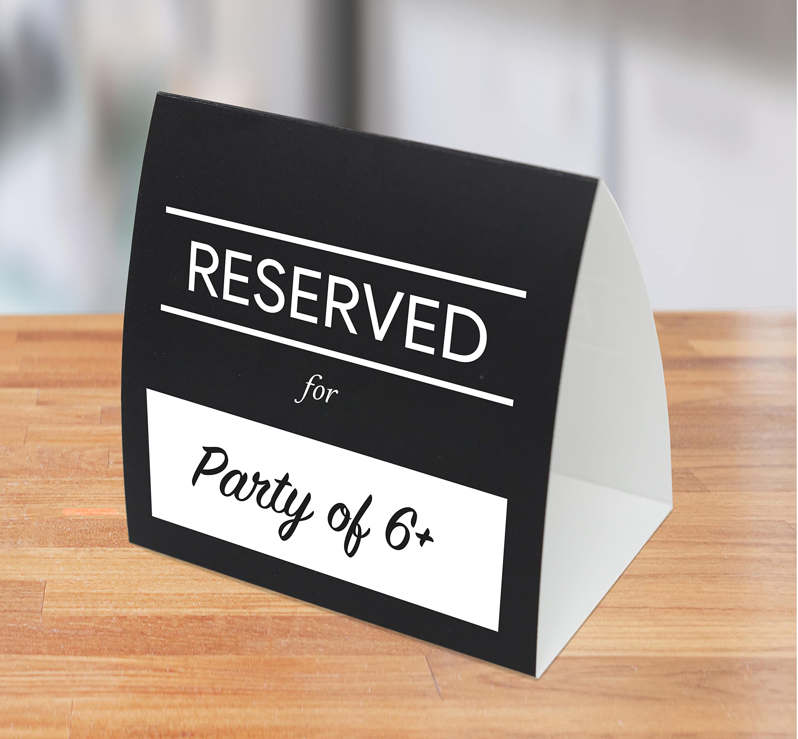 Reserved For Table Signs 20 Pack | Table Tent Place Cards For Weddings, Restaurants, Events