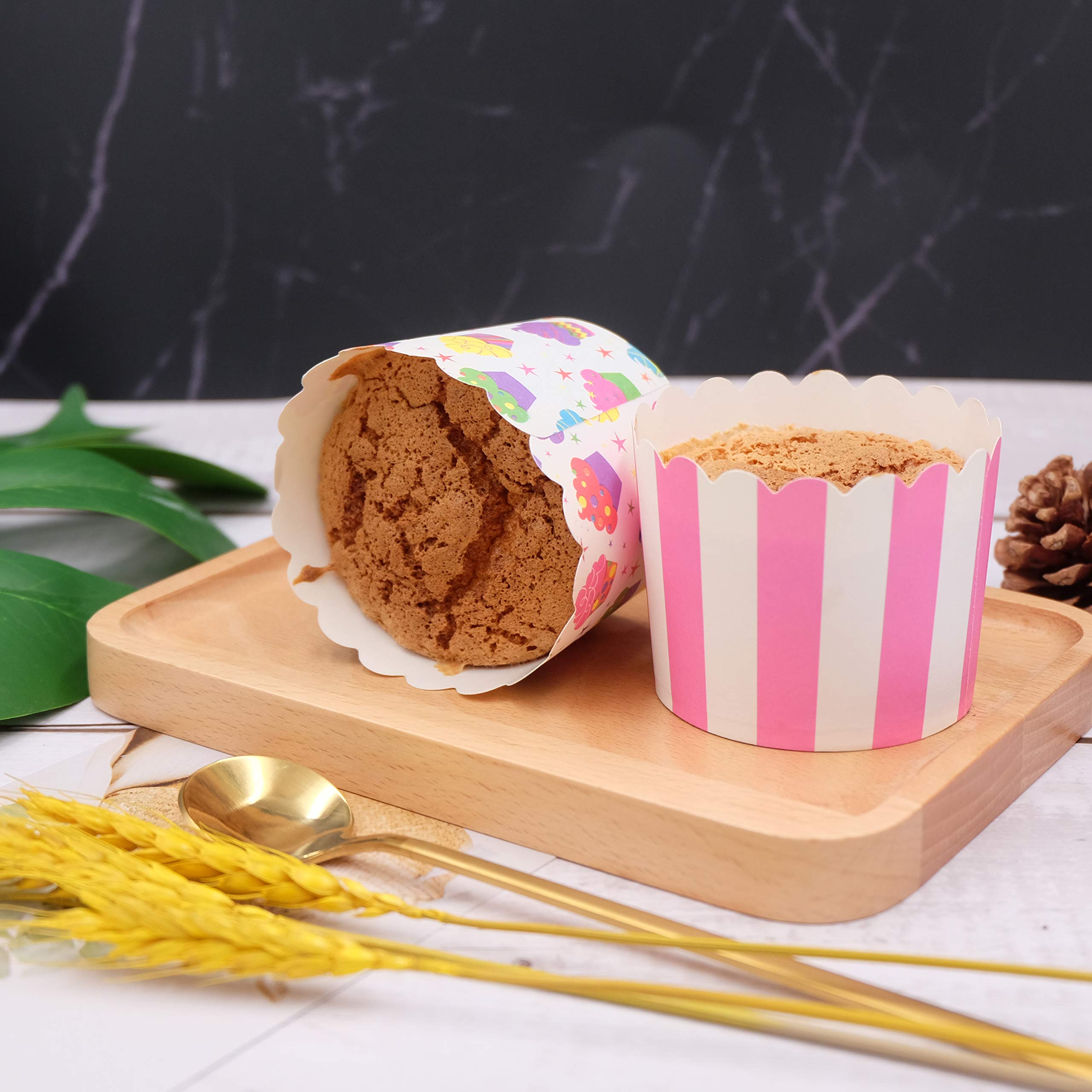 Gabkey Large Paper Cake Baking Cup Cupcake Muffin Cases Diameter 6Cm,Set Of 100