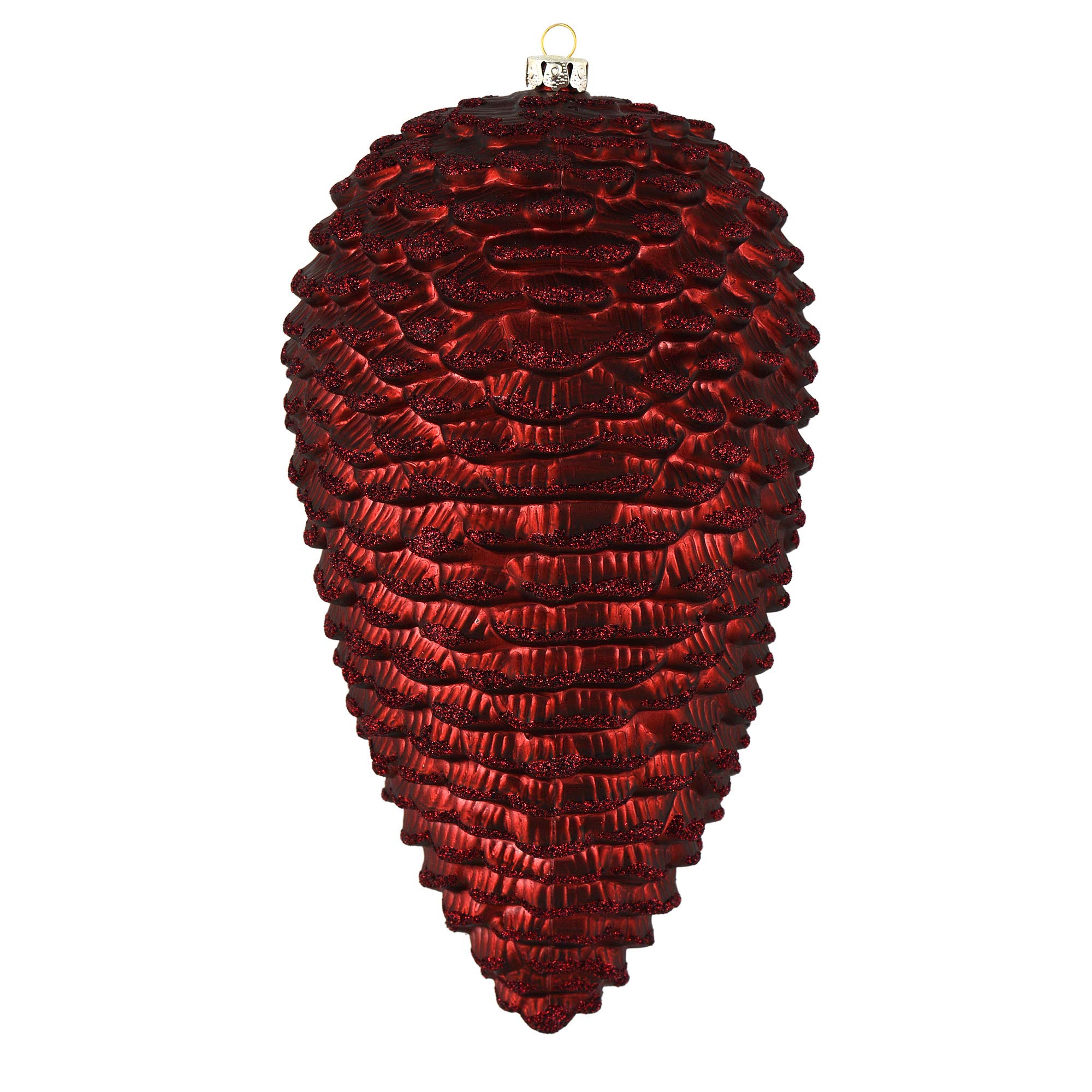 Vickerman Burgundy Pinecone Ornament