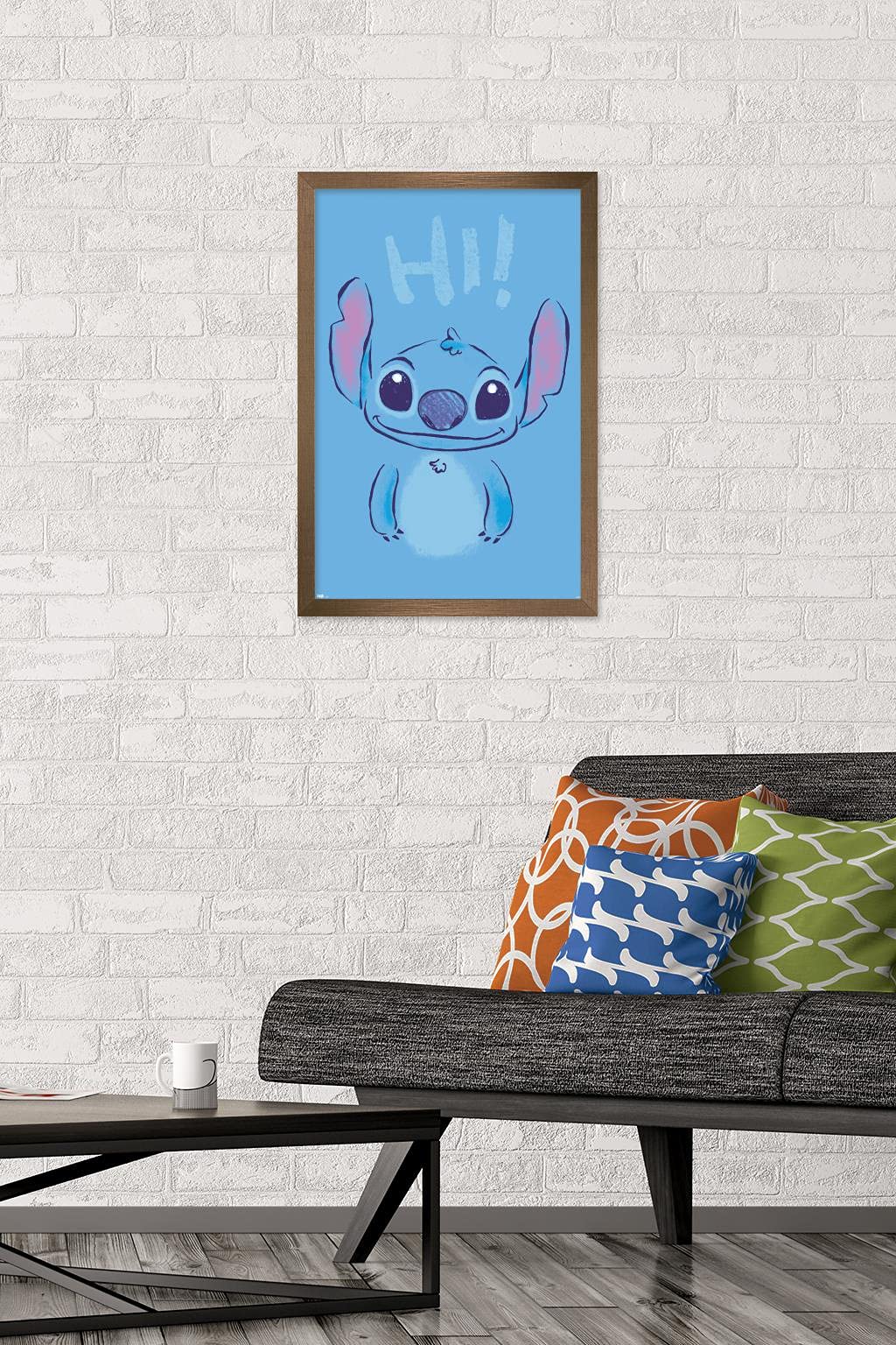 Trends International Disney Lilo And Stitch - Hi Wall Poster, 14.725'' X 22.375'', Bronze Framed Version