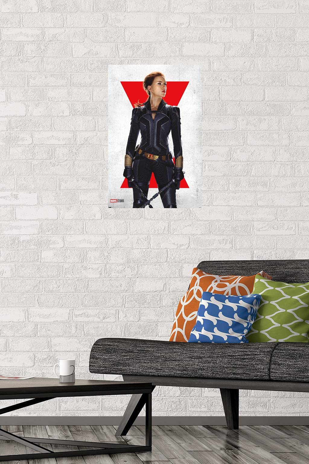 Trends International Marvel Black Widow - Black Widow One Sheet Wall Poster, 14.72'' X 22.37'', Premium Poster & Mount Bundle