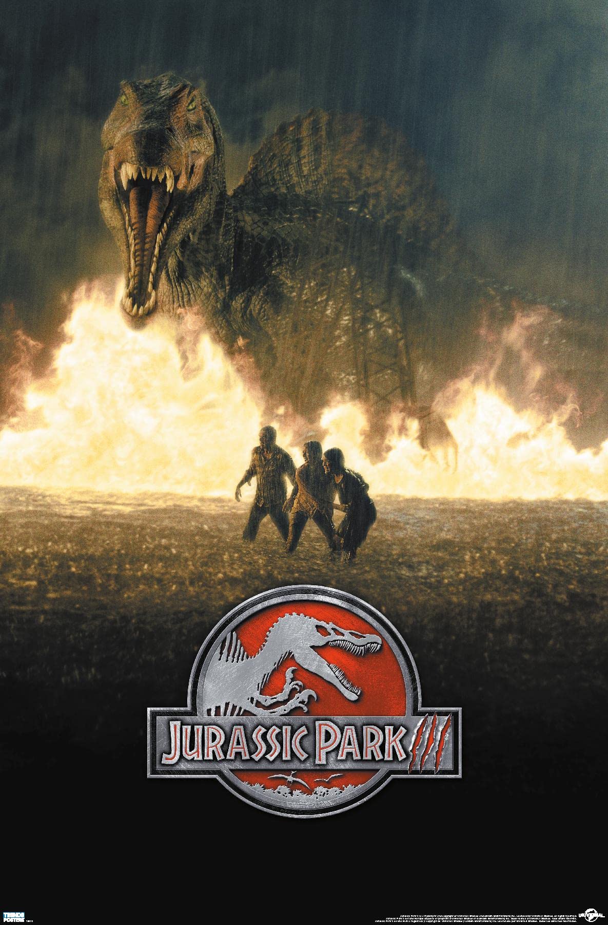 Trends International Jurassic Park 3 - Run Wall Poster, 22.375'' X 34'', Premium Unframed Version