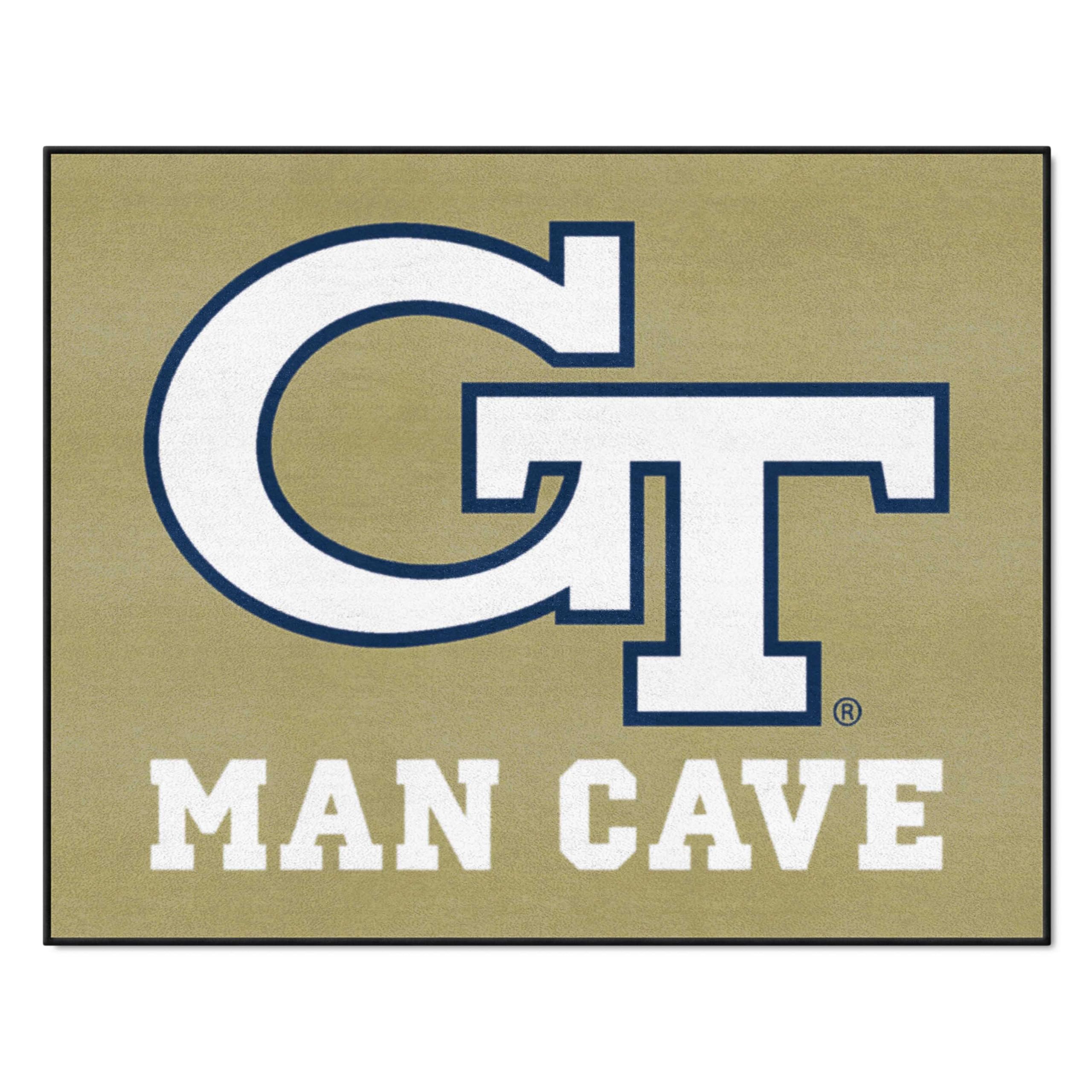 FANMATS 14549 Georgia Tech All-Star Mat - Man Cave | Gold | 33.75x42.5 | GT Primary Logo