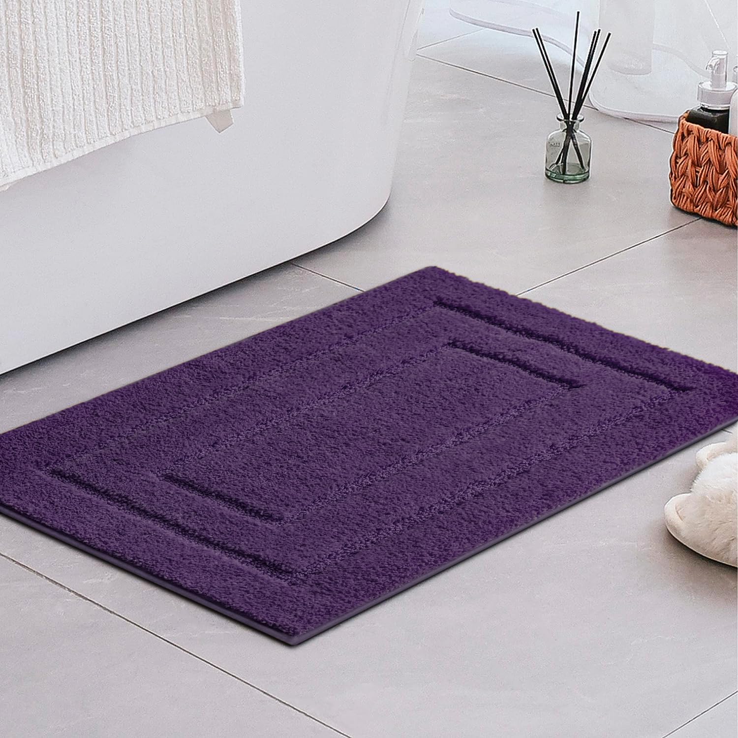 Granny Says Bathroom Rugs Non Slip Washable, Soft Bath Mats For Bathroom, 16'' X 24'', Super Absorbent Bath Mat Small Rug, Shagg