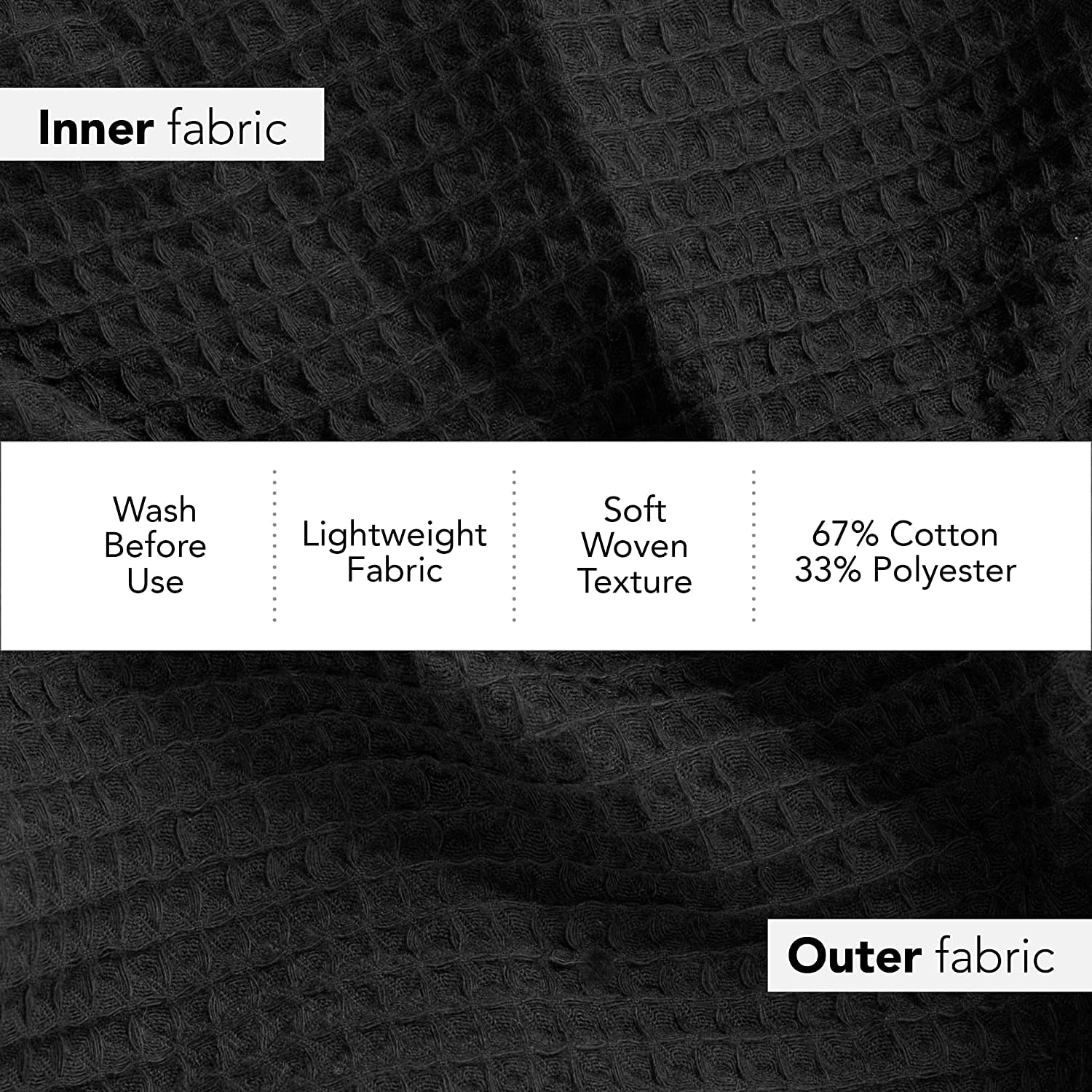 Boca Waffle Shower Wrap, Lightweight Mens Sauna Towel Wrap For Home, Spa Or Gym - Secure & Adjustable