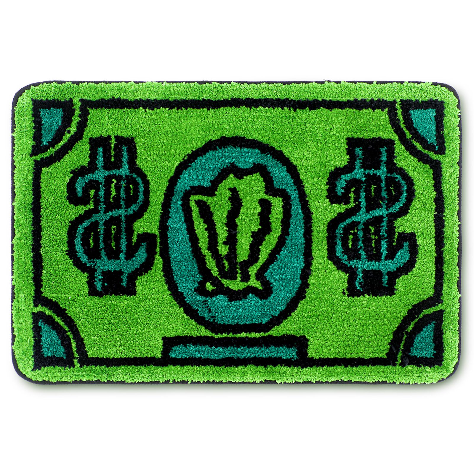 Drydiet Money Bathroom Rug Gift Cute Bill Door Bath Mat for Bedroom Kitchen Dorm Money Shape Shower Mat Decoration Non Slip Wash