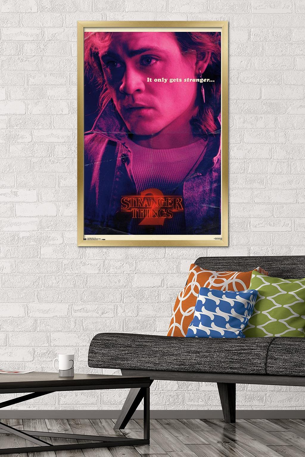 Trends International Netflix Stranger Things: Season 2 - Billy Wall Poster, 22.375'' X 34'', Gold Framed Version