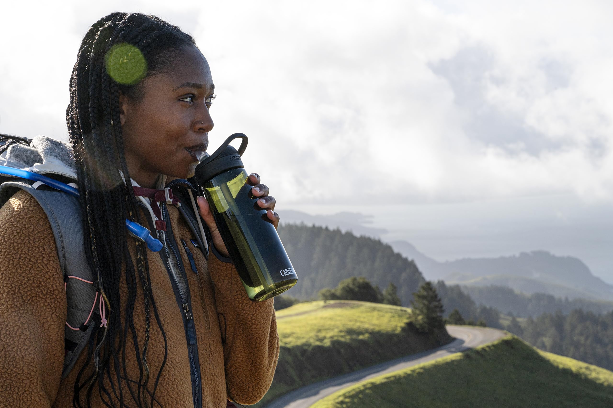 Camelbak Eddy+ Water Bottle With Tritan Renew - Straw Top 25Oz, Desert Sunrise