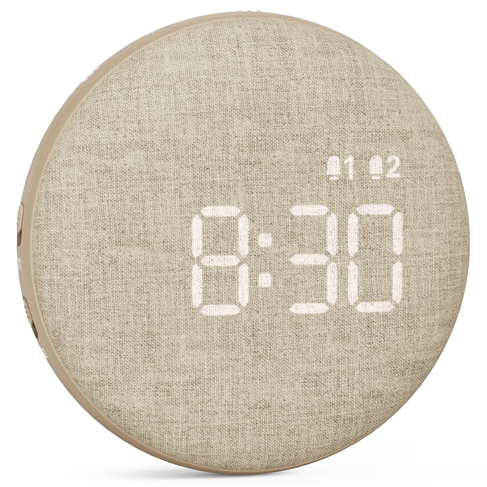 REACHER Travel Vibrating Alarm Clock for Heavy Sleepers Adults, Silent, Dual Alarm Clock, Compact Under Pillow Bed Shaker, Recha