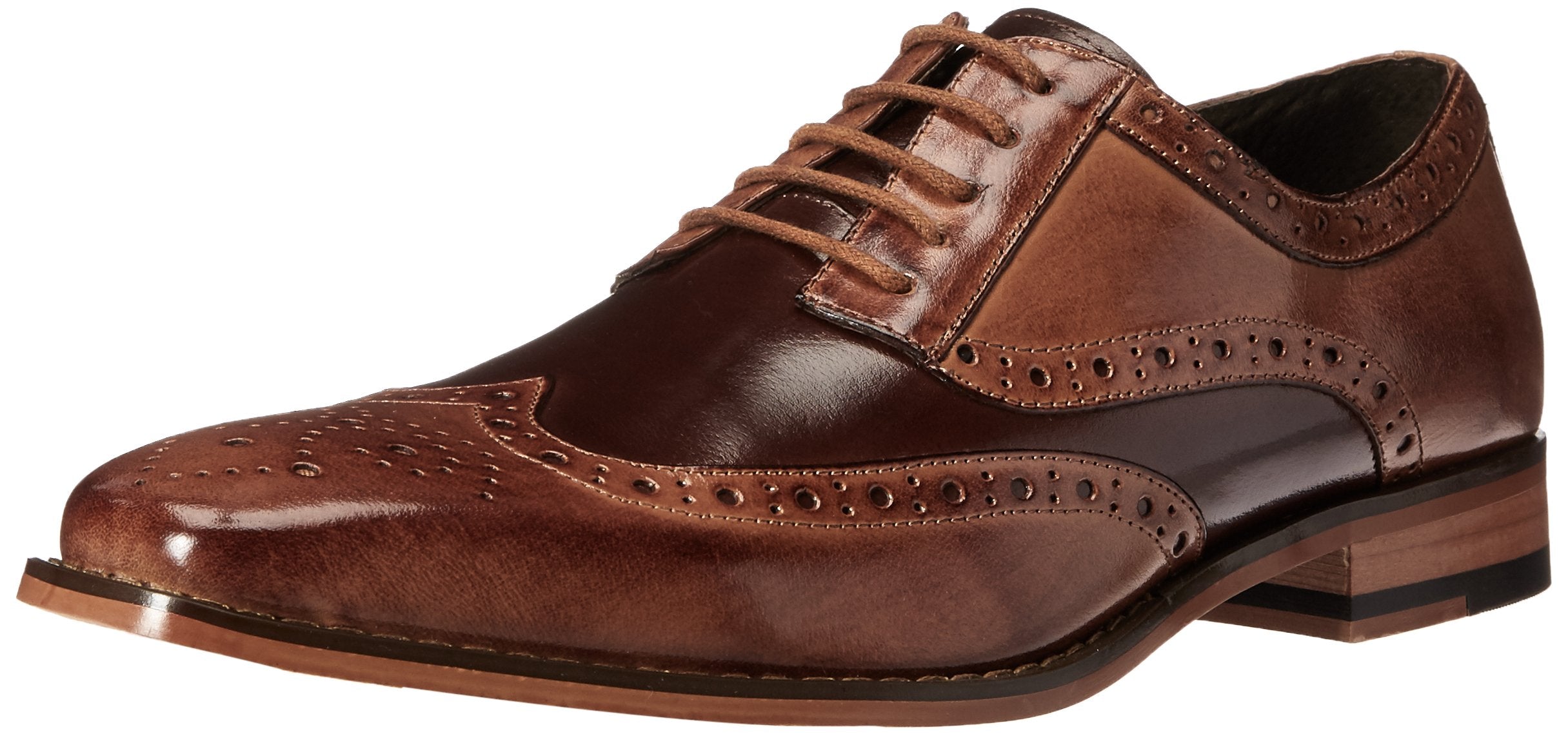 Stacy Adams Mens Tinsley-Wingtip Oxford, Tanbrown, 13 M Us