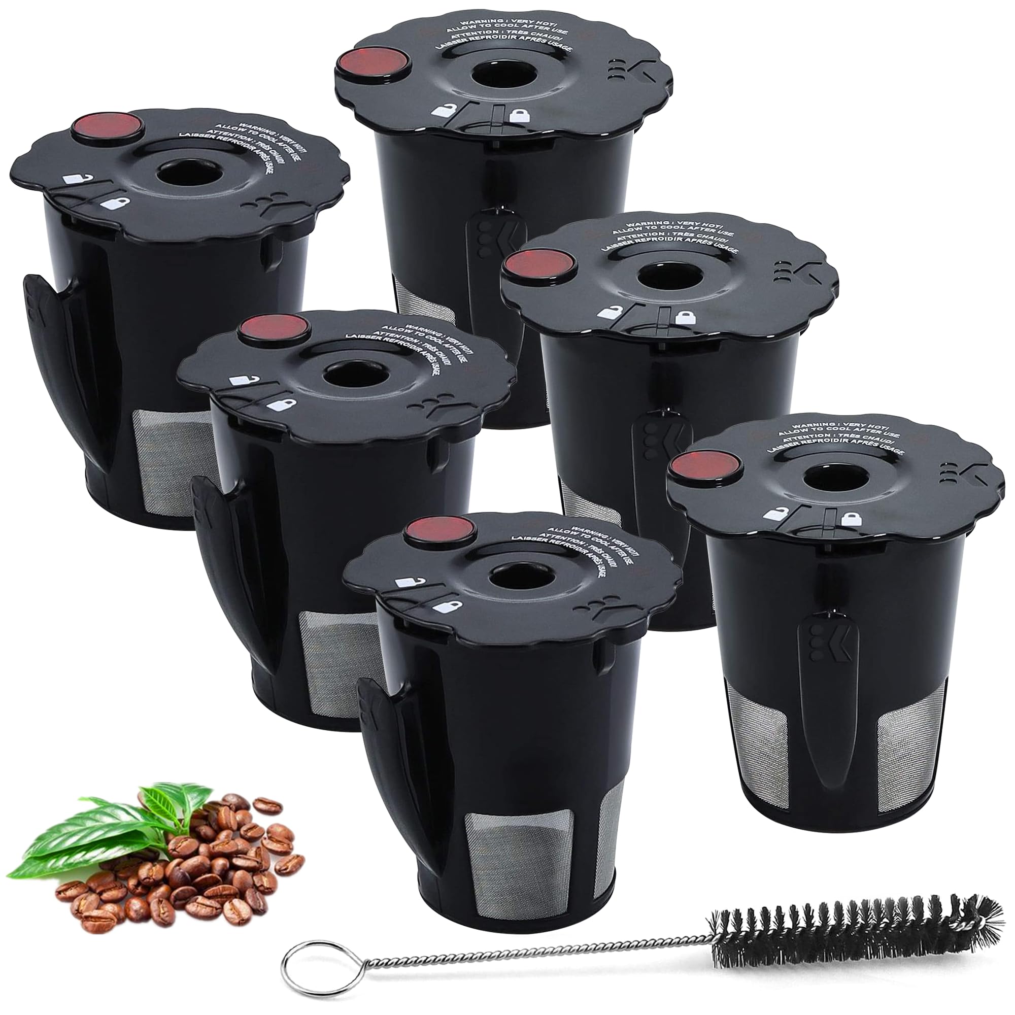 6-Pack Sikawai Fit For 119367 Reusable Coffee Keurig Filter Replacement Part K200 K250 K300 K350- Reusable K Cups For Keurig K-C